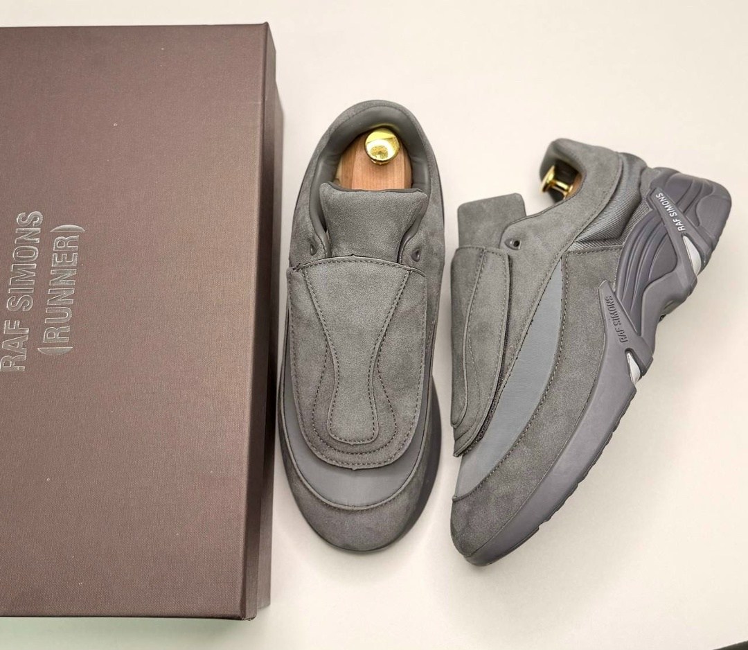 кроссовки raf simons antei,кроссовки raf simons,raf simons черные замшевые низкие кроссовки,raf simons grey suede antei sneakers,кроссовки raf simons antei black