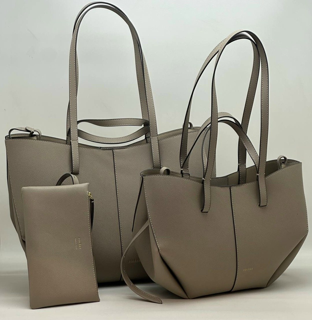 polene коричневая кожаная сумка тоут cyme для женщин,сумка,сумка polene из натуральной кожи,женская сумка,сумка polene из натуральной кожи 40-28