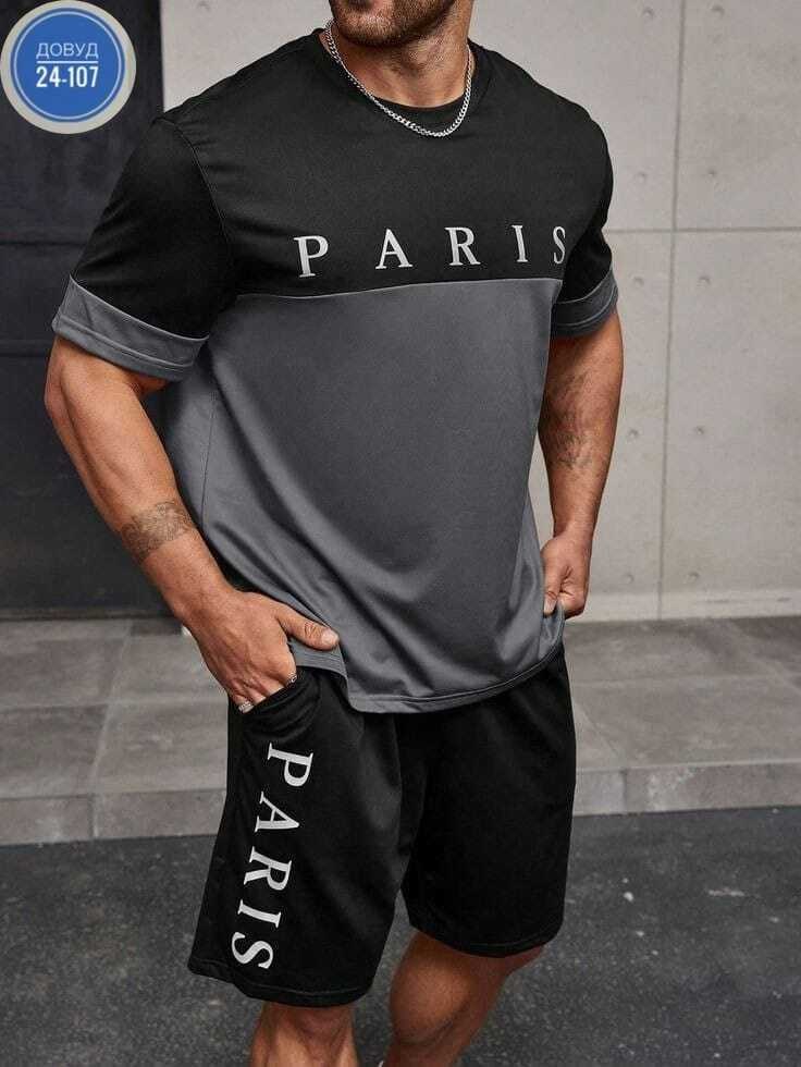 комплект для мужчин,футболки мужские,мужская мода,повседневный костюм,модные комплекты
