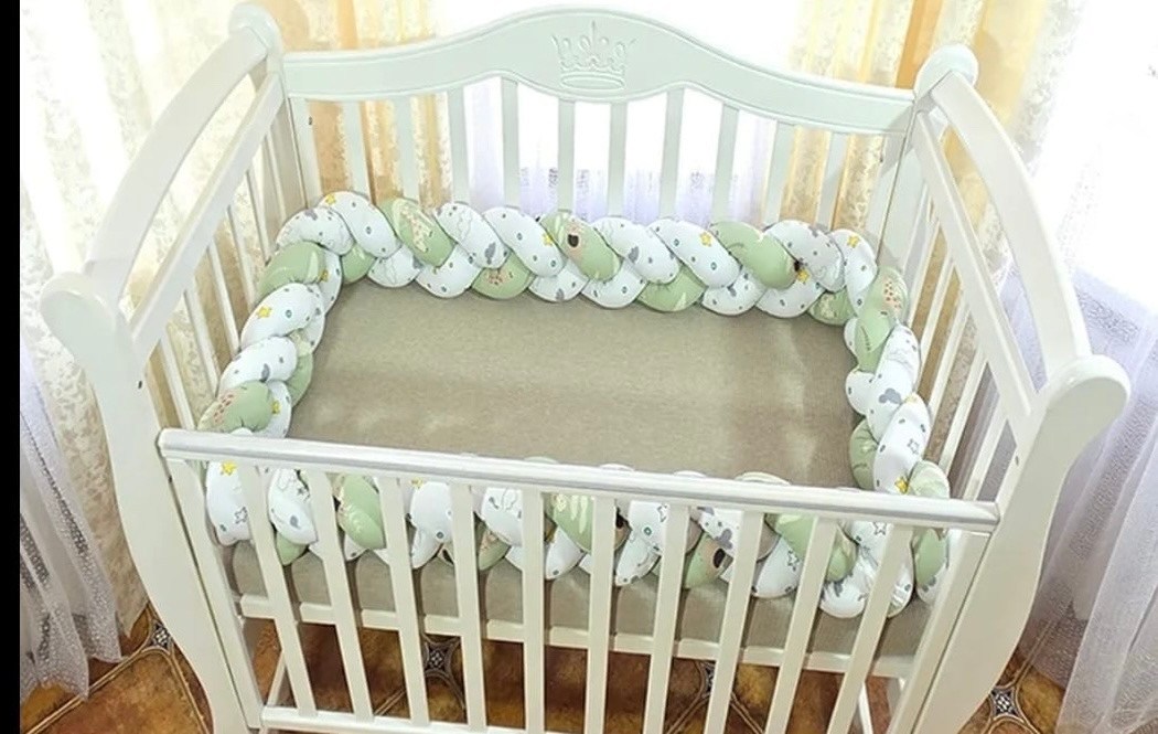 бортик косичка в кроватку,бортик коса,бортик для кроватки,бортик косичка,бортик косичка в кроватку для новорожденного
