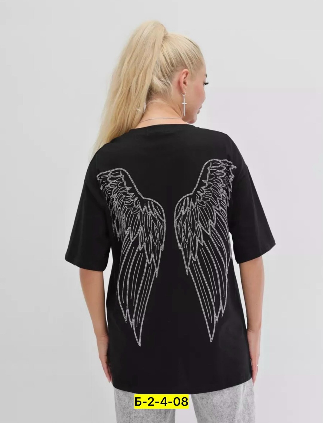 футболки женская,футболка со стразами женская,футболка с крыльями,футболка со стразами,футболка женская оверсайз со стразами