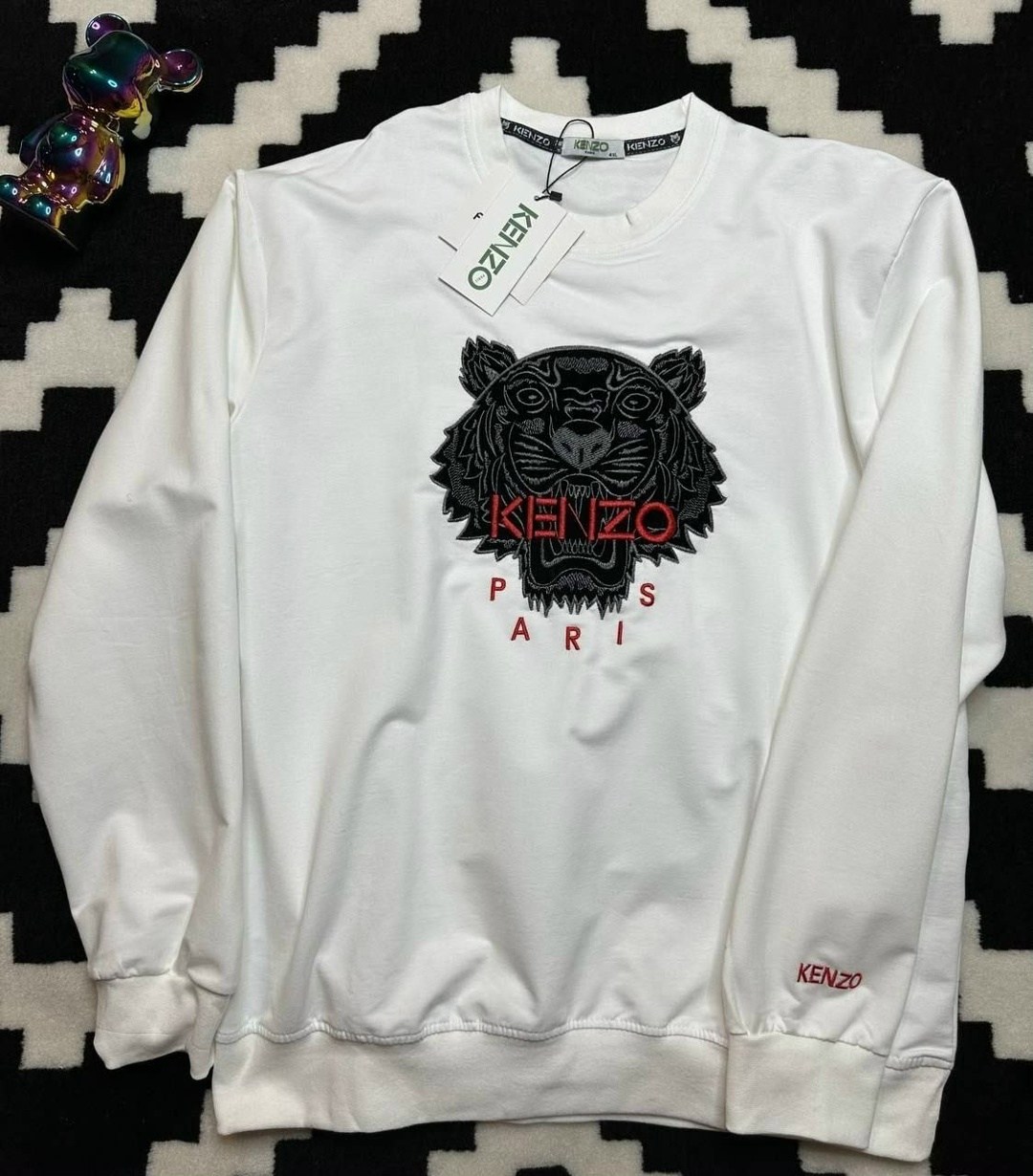 мужские свитшоты,свитшот kenzo,кофта толстовка,кензо свитшот,свитшот кензо белый