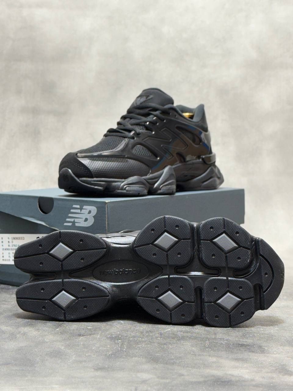 кроссовки new balance 9060,кроссовки new balance,мужские кроссовки new balance,new balance 9060 triple black leather,кроссовки
