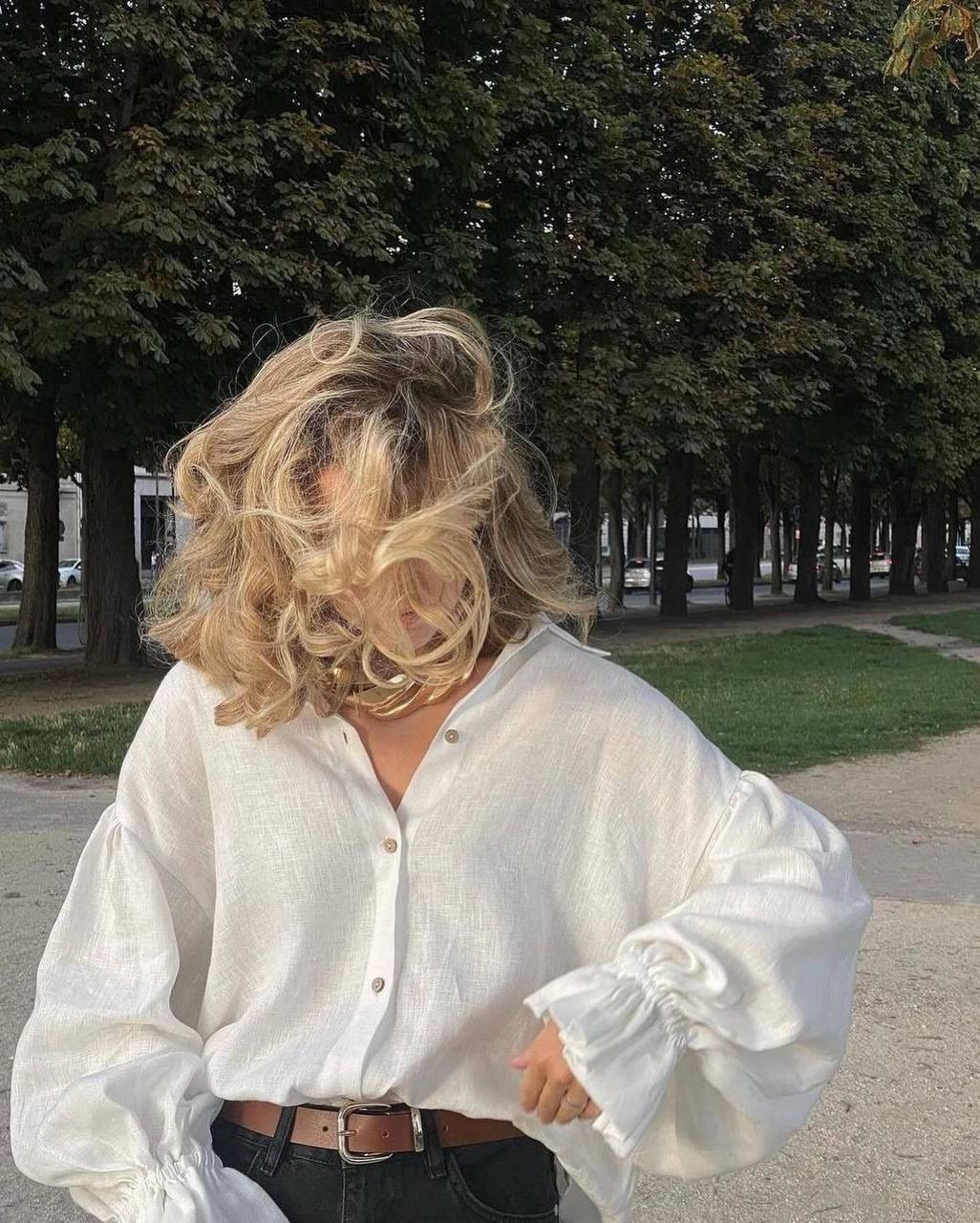 рубашка с объемными рукавами,блузка стильная,модная блузка,блуза свободного кроя,женские блузки