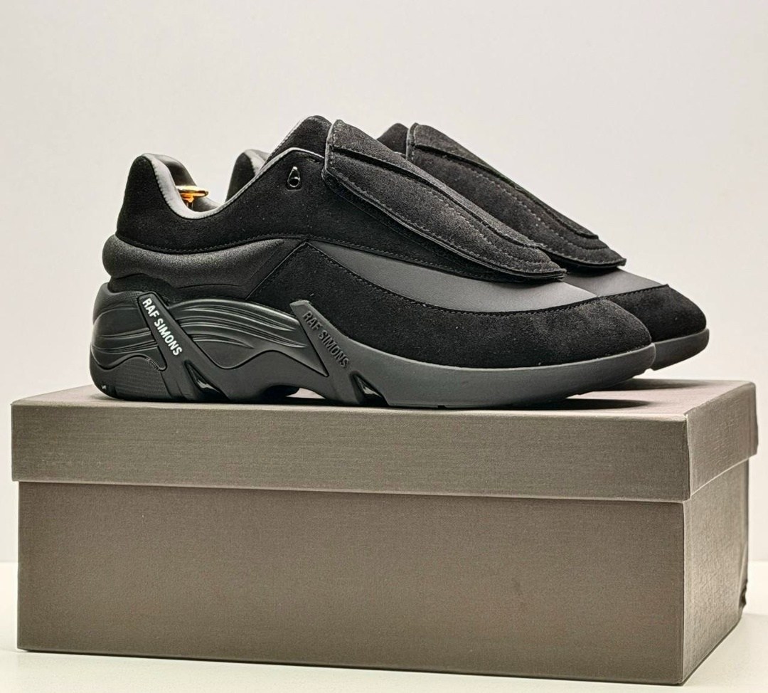кроссовки raf simons antei,кроссовки raf simons,raf simons antei,raf simons черные замшевые низкие кроссовки,raf simons antei black