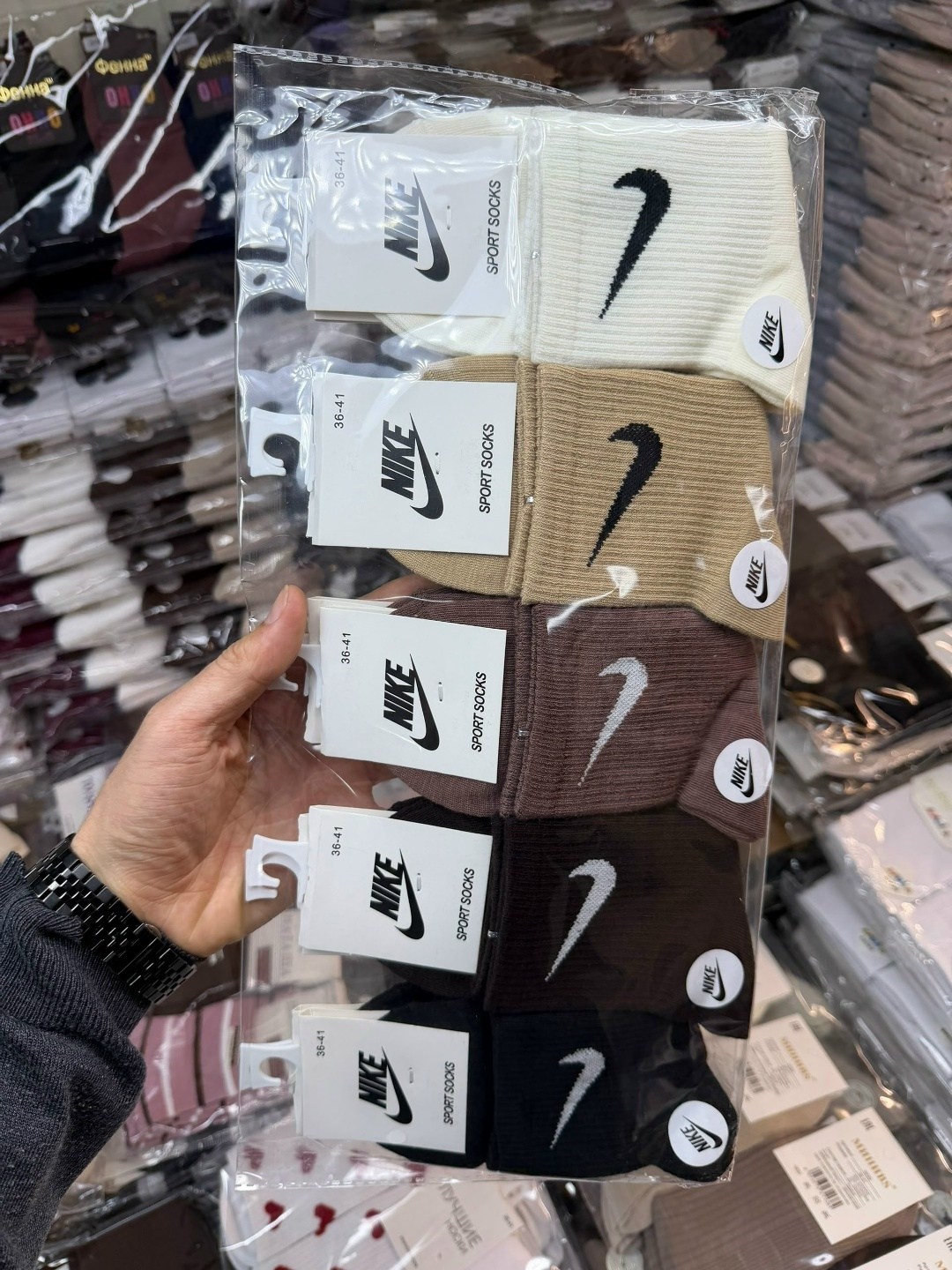 носки средние хлопковые набор 5 пар nike,носки найк,носки мужские 10 пар nike,носки высокие nike набор мужских носков,носки nike высокие