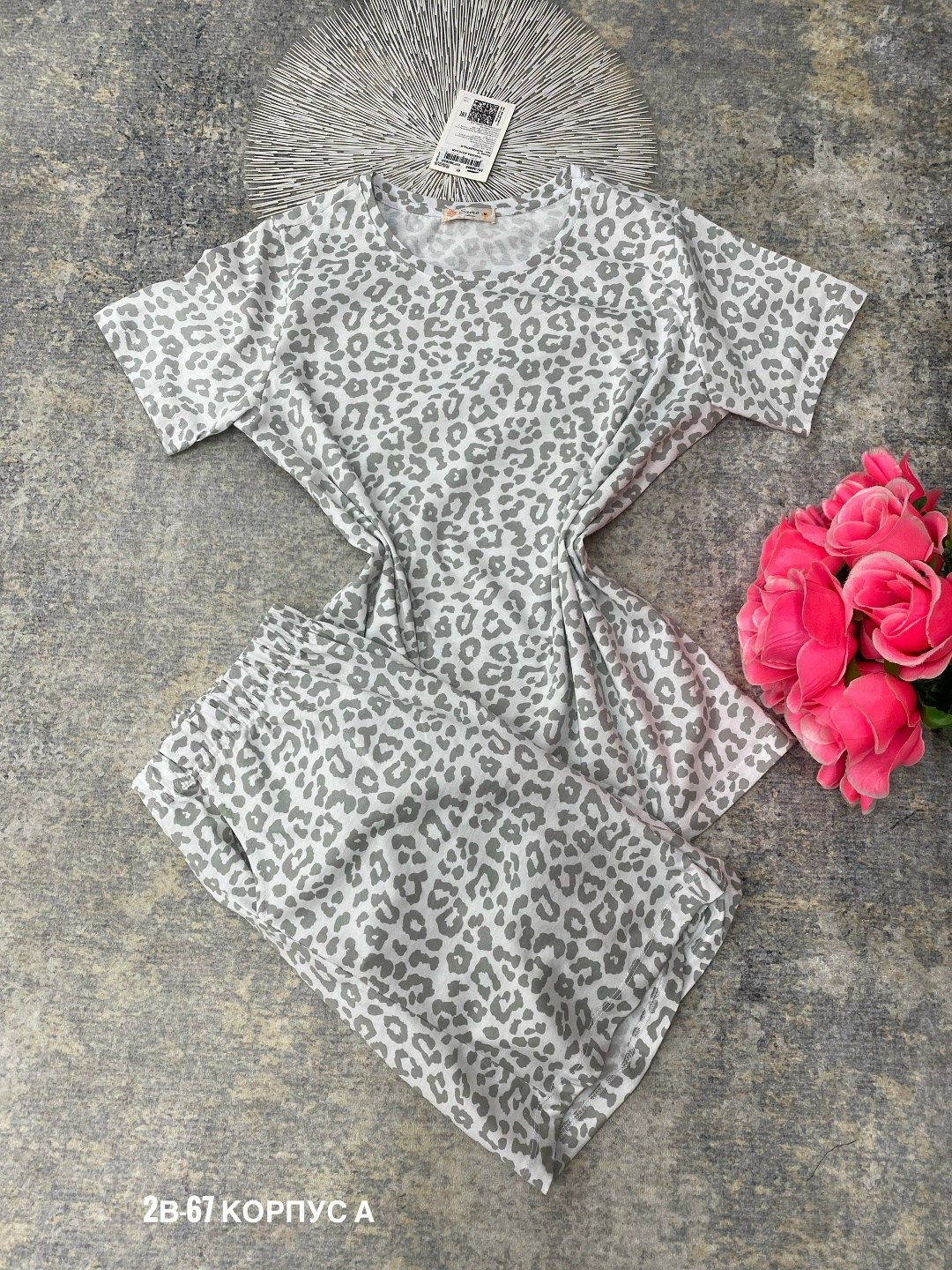 пижама женская с шортами,пижама женские,женская пижама с шортами в леопардовый принт,пижама с шортами,костюм женский