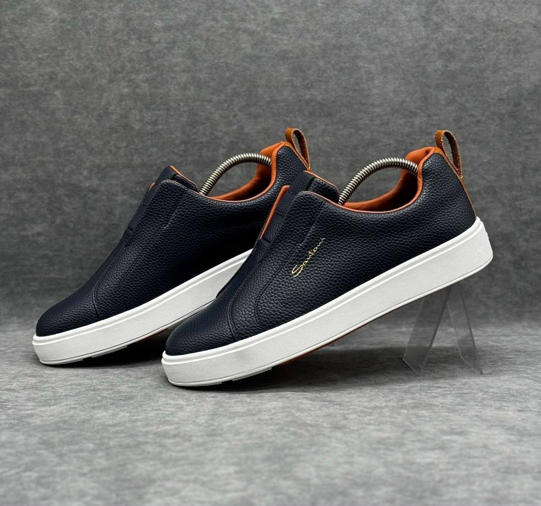 слипоны мужские кожаные,,слипоны мужские,кеды мужские кожаные,слипоны santoni