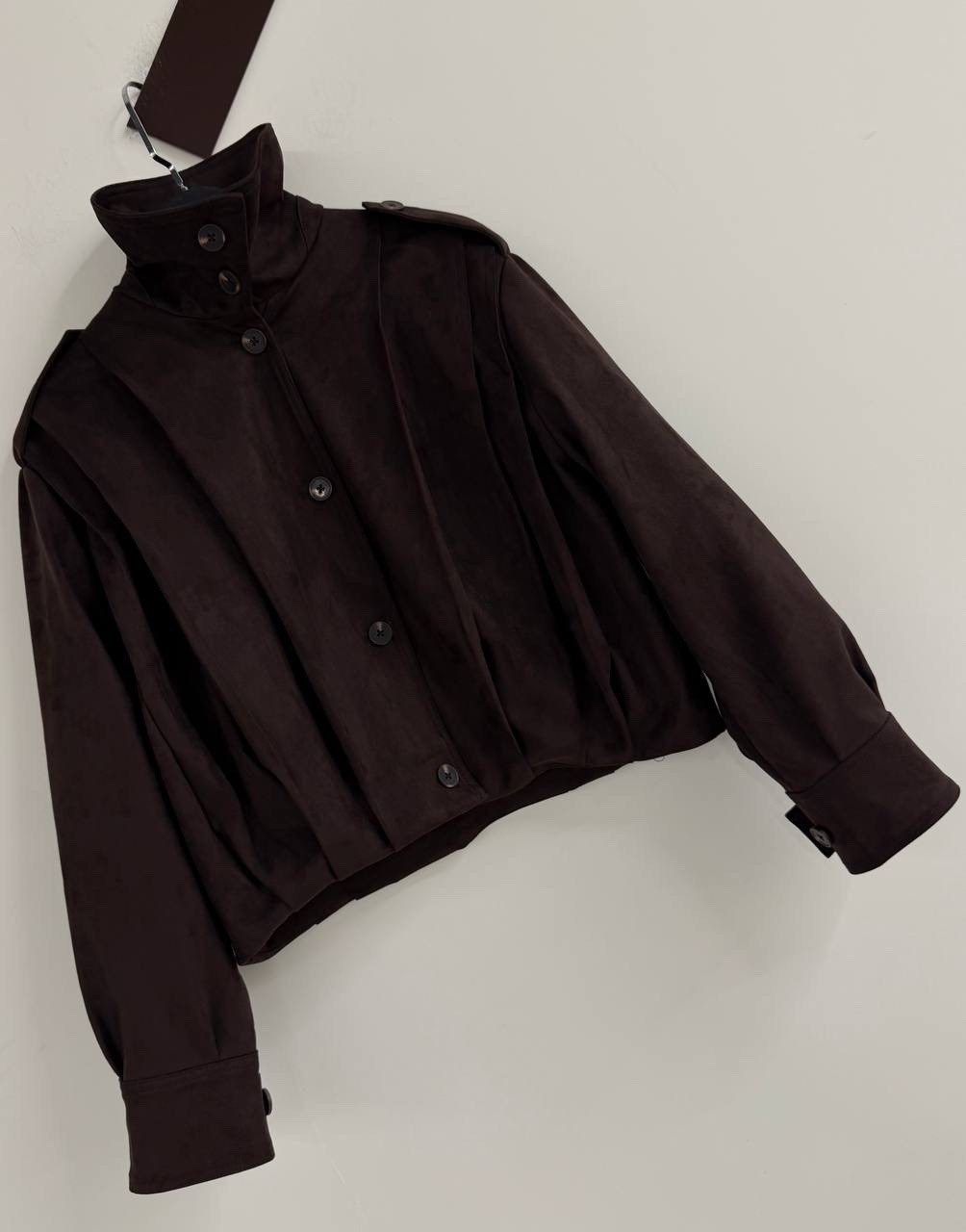 куртка бомбер жакет замшевый укороченный коричневый espiritu,замшевая куртка,женская куртка бомбер из эко замши коричневого цвета,куртка a-a awesome apparel by ksenia avakyan,женская замшевая куртка