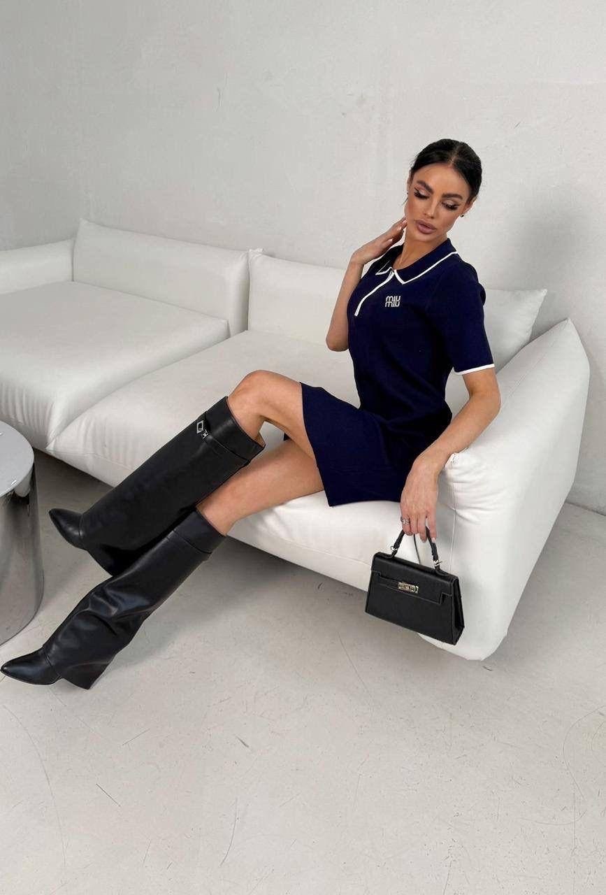 платье женское,стильное платье,платье поло,трикотажное платье,спортивное платье