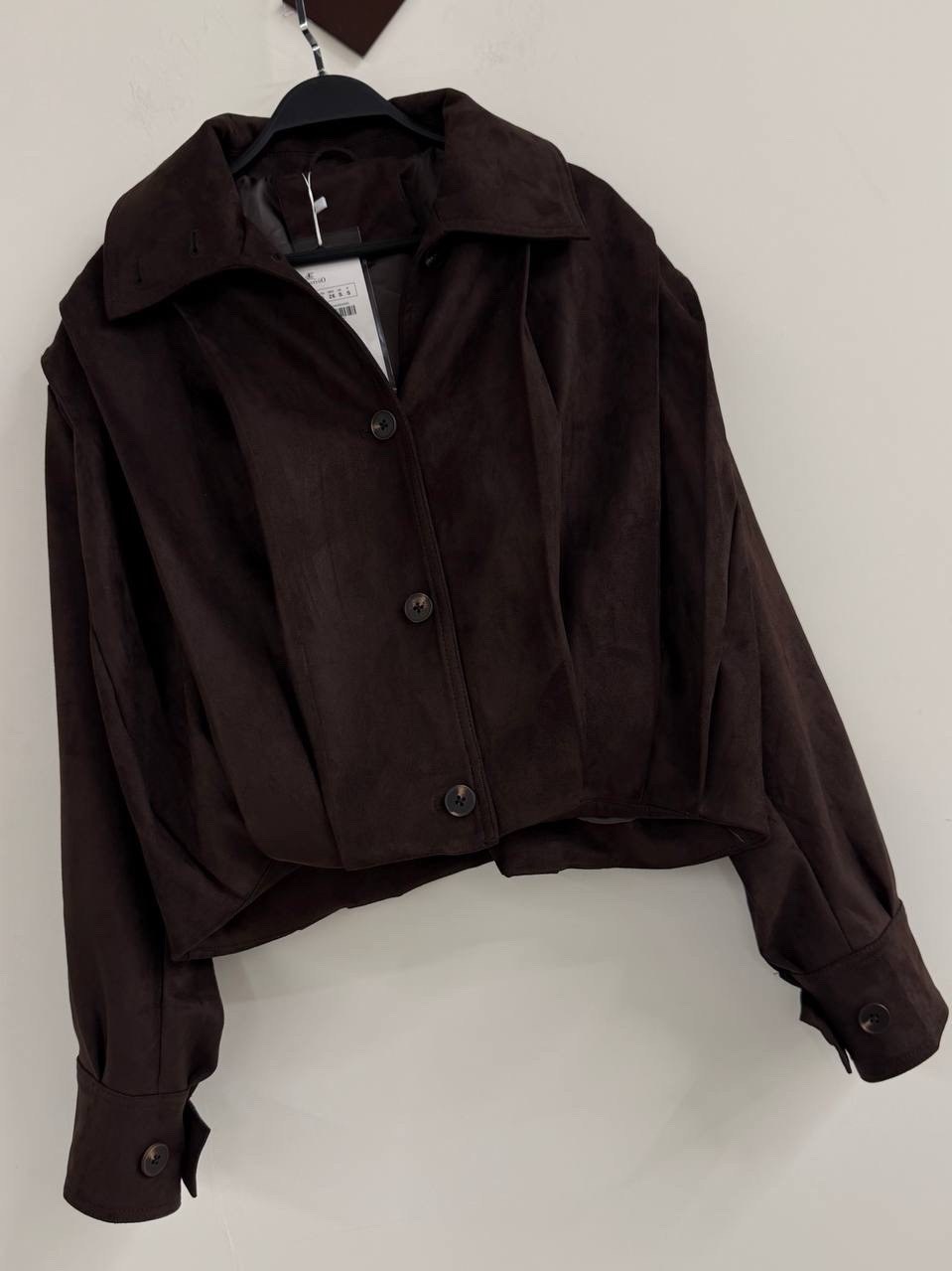 куртка бомбер жакет замшевый укороченный коричневый espiritu,замшевая куртка,женская куртка бомбер из эко замши коричневого цвета,куртка a-a awesome apparel by ksenia avakyan,женская замшевая куртка