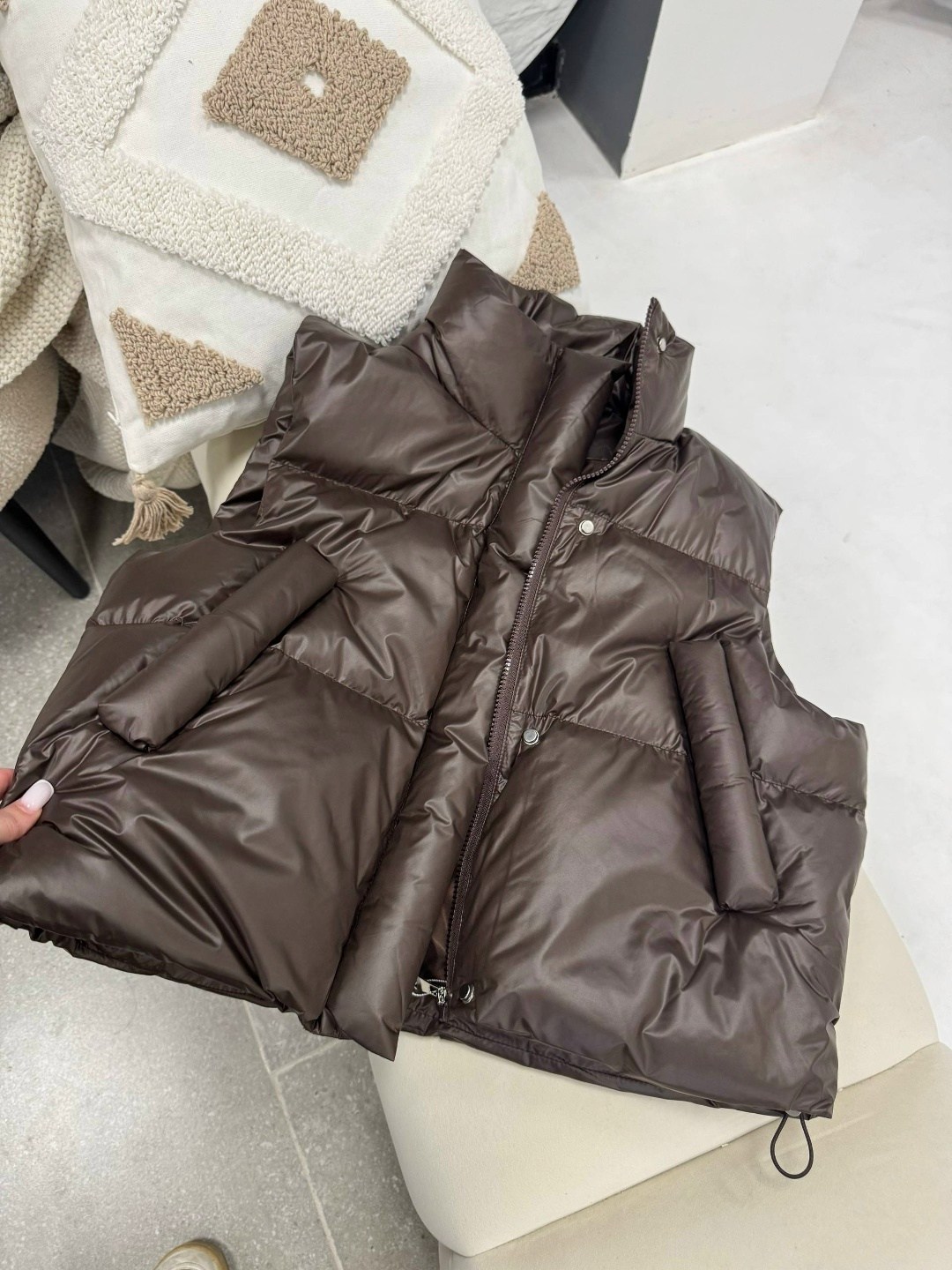 костюм женский,зимний костюм,жилет двусторонний,костюм мягкий,жилетка женская