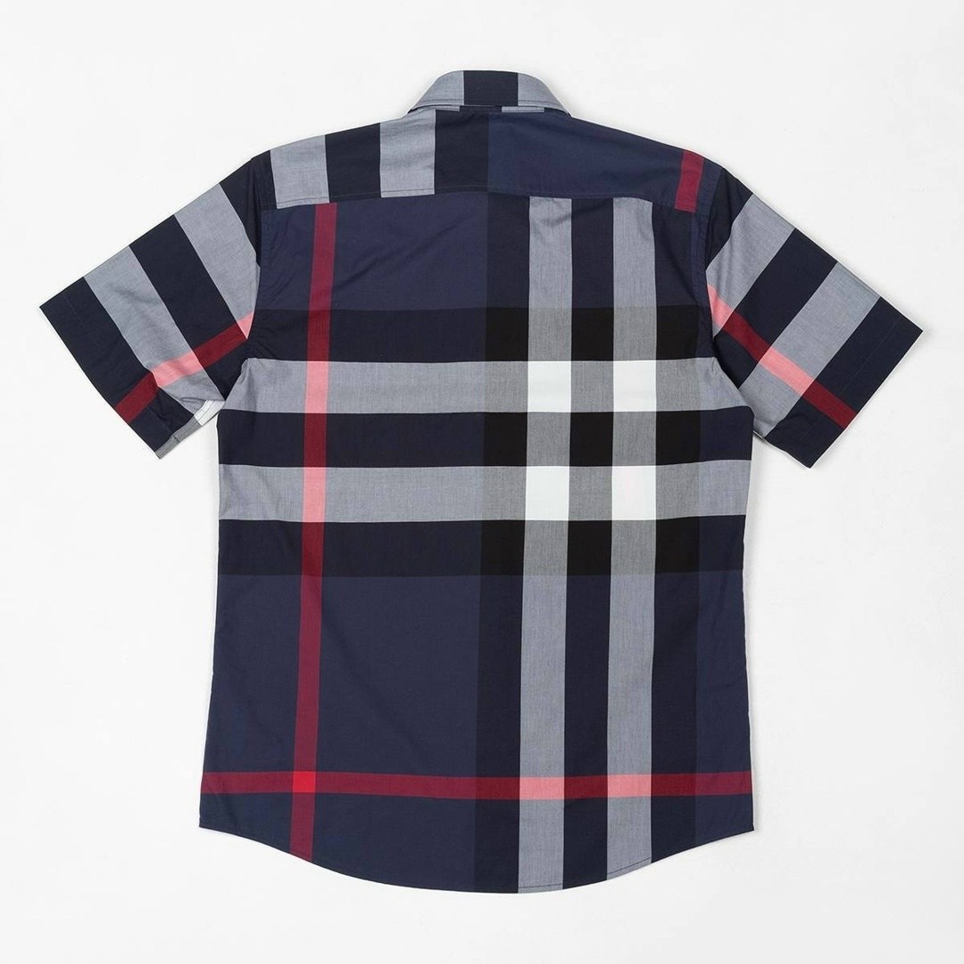 рубашка burberry,мужская рубашка burberry,рубашка burberry с коротким рукавом,burberry shirt,клетчатая рубашка somerton burberry