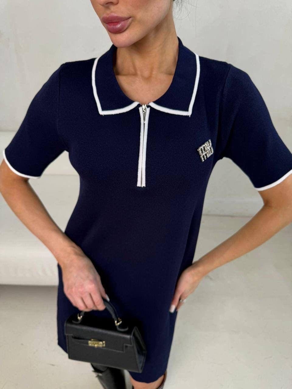 платье женское,стильное платье,платье поло,трикотажное платье,спортивное платье