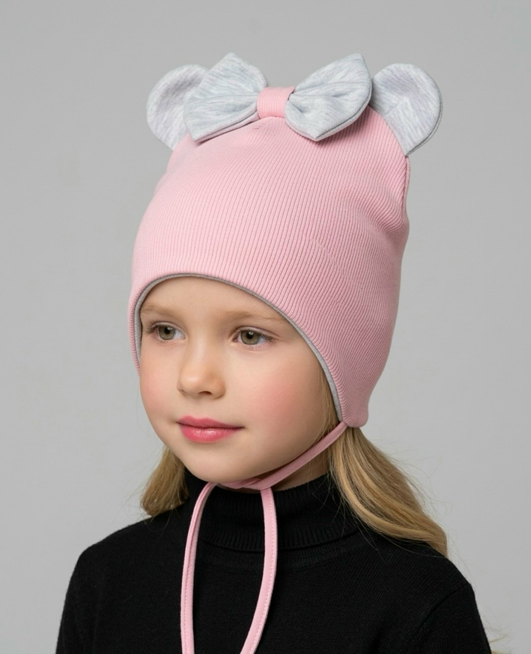 шапка для девочек,шапка для девочки демисезонная,детская шапочка,шапка детская,шапка для девочки с завязками
