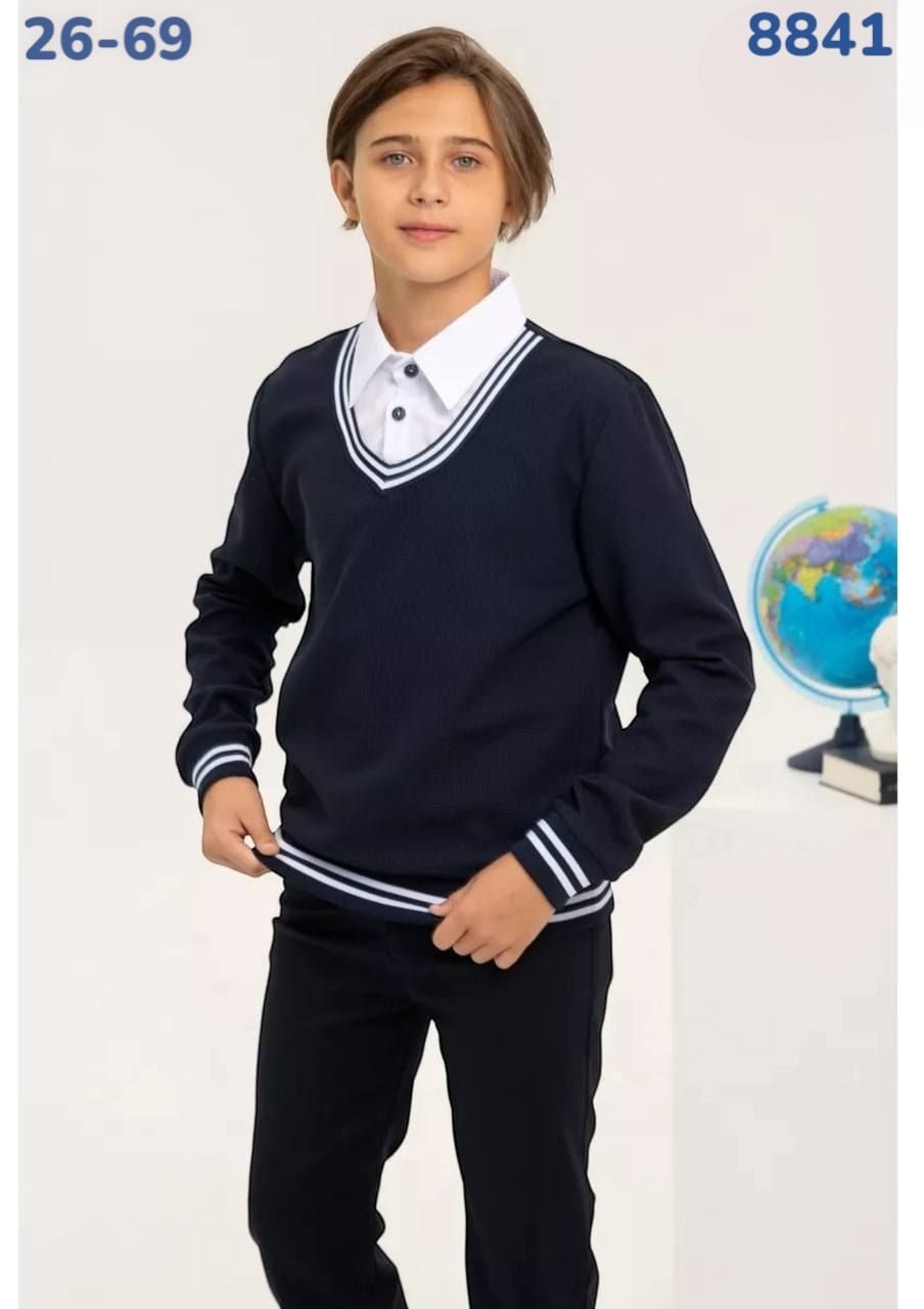 школьный джемпер обманка,джемпер обманка для мальчика,кофта школьная,джемпер школьный,кофта для мальчика