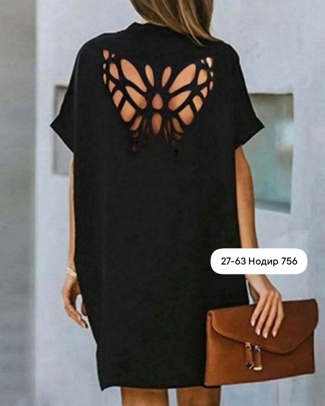 свободное платье,платье черное свободное,платье туника,платье женское свободное,платье черное - вырез на спине