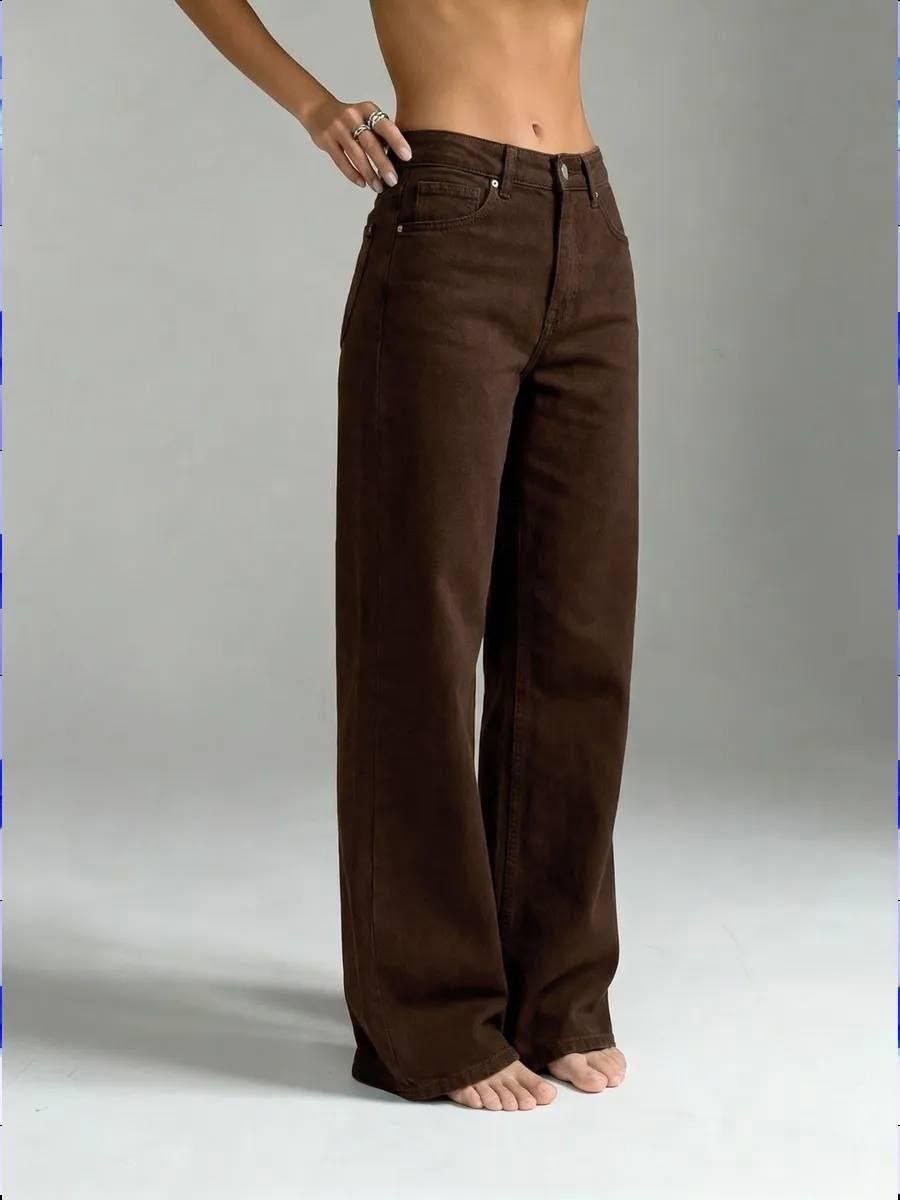 джинсы брюки,коричневые джинсы женские широкие,коричневые джинсы,женские коричневые джинсы,джинсы широкие