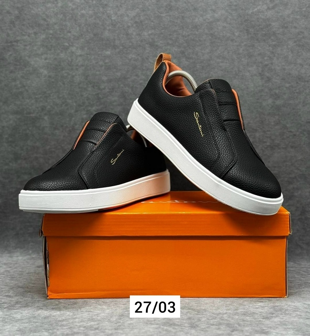 слипоны мужские,,слипоны santoni,слипоны мужские кожаные, мужская