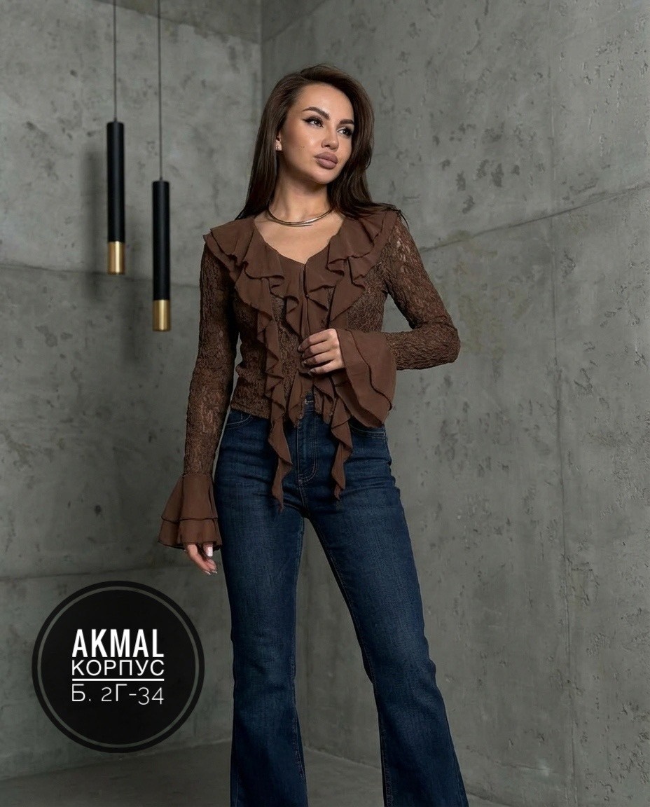 женская блузка,блузка с воланаии,блузка,кофта,блуза