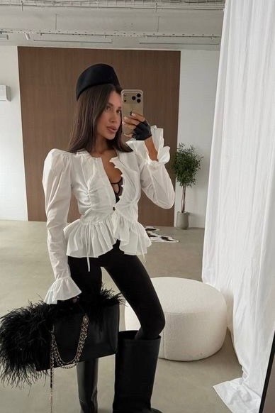 рубашка с рюшами,рубашка женская с рюшами,блузка модная,рубашка блузка,рубашка блузка с воланами