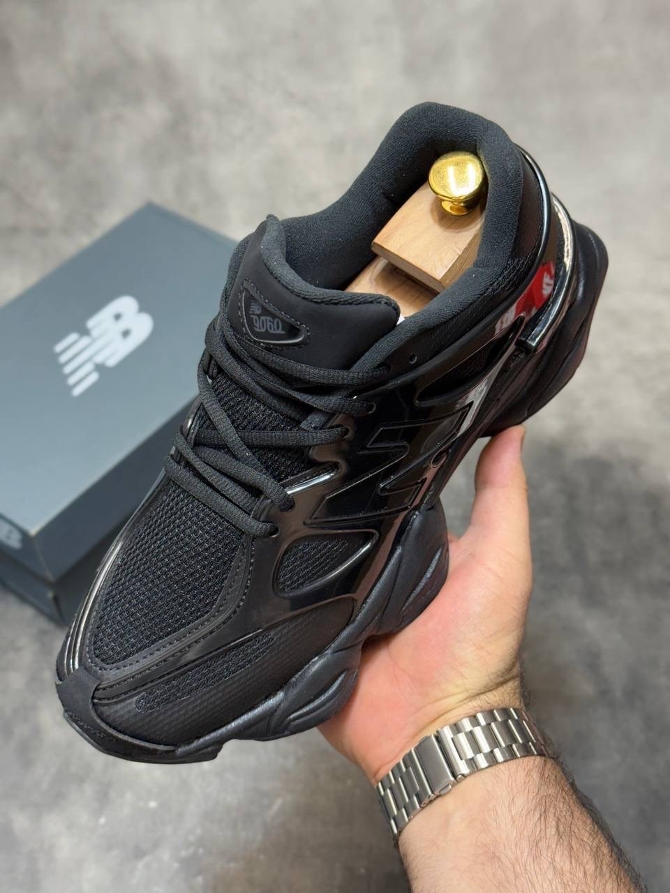 кроссовки new balance 9060,кроссовки new balance,мужские кроссовки new balance,new balance 9060 triple black leather,кроссовки