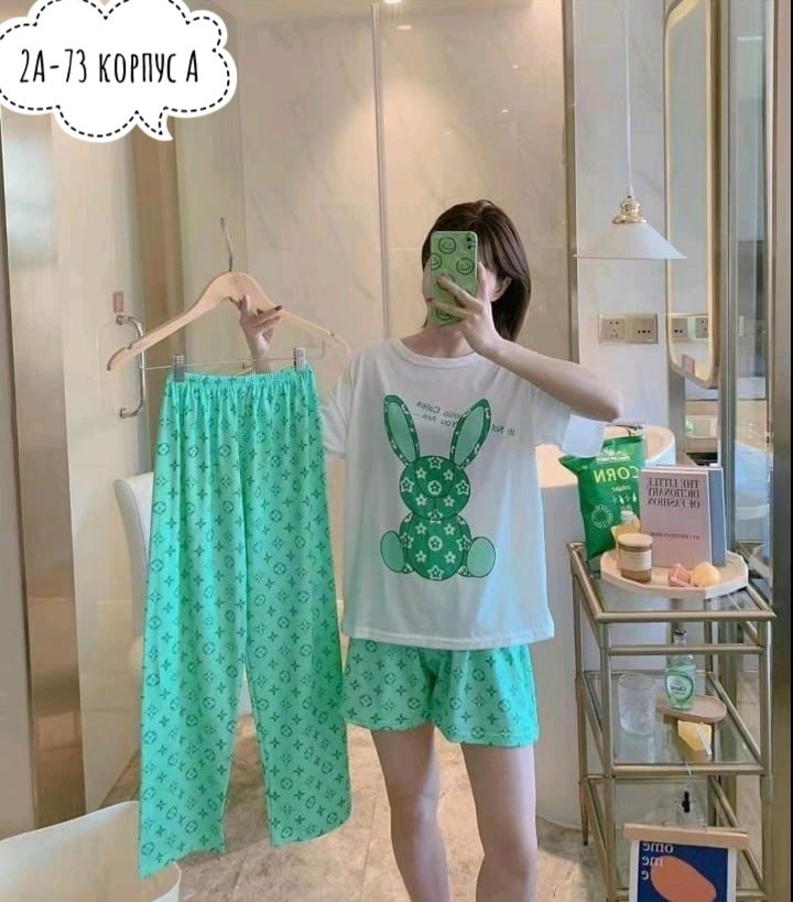 пижама комплект 3 в 1,пижама женская,пижама комплект,пижама женская тройка,комплект женской пижамы