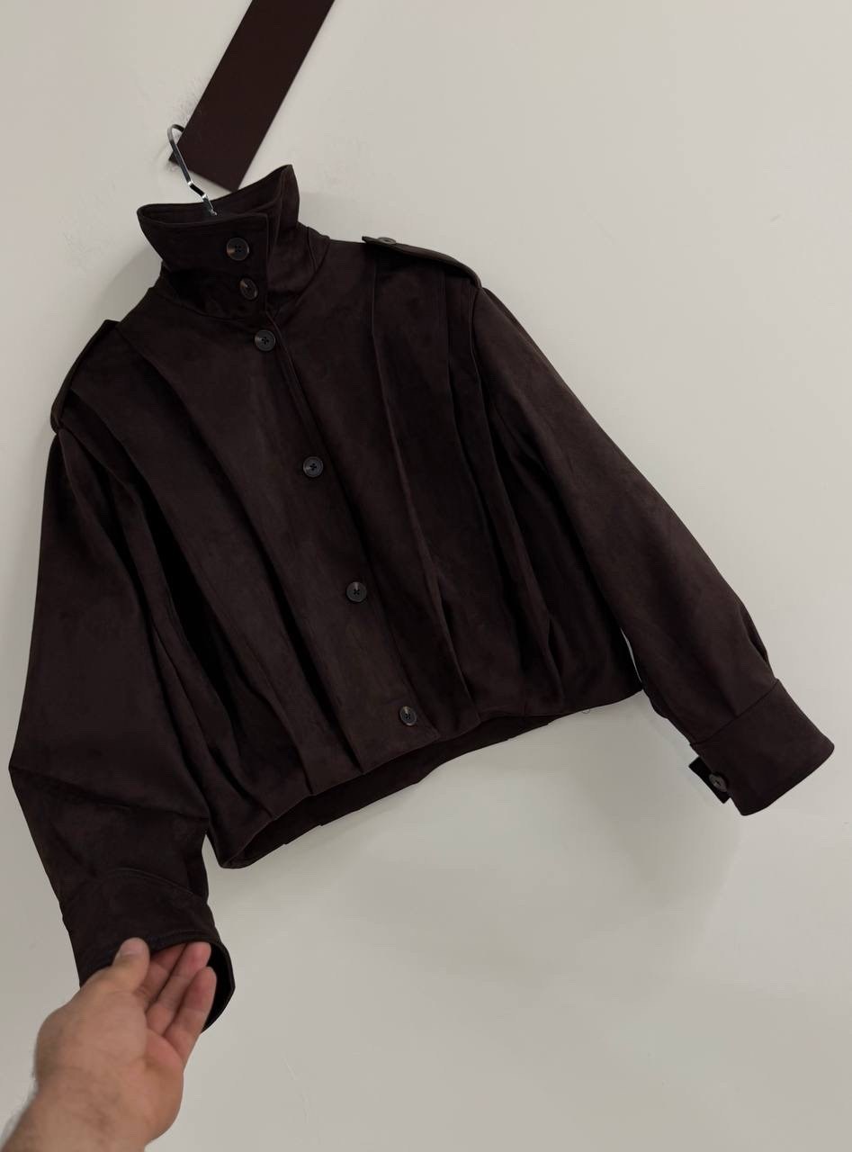 куртка бомбер жакет замшевый укороченный коричневый espiritu,замшевая куртка,женская куртка бомбер из эко замши коричневого цвета,куртка a-a awesome apparel by ksenia avakyan,женская замшевая куртка