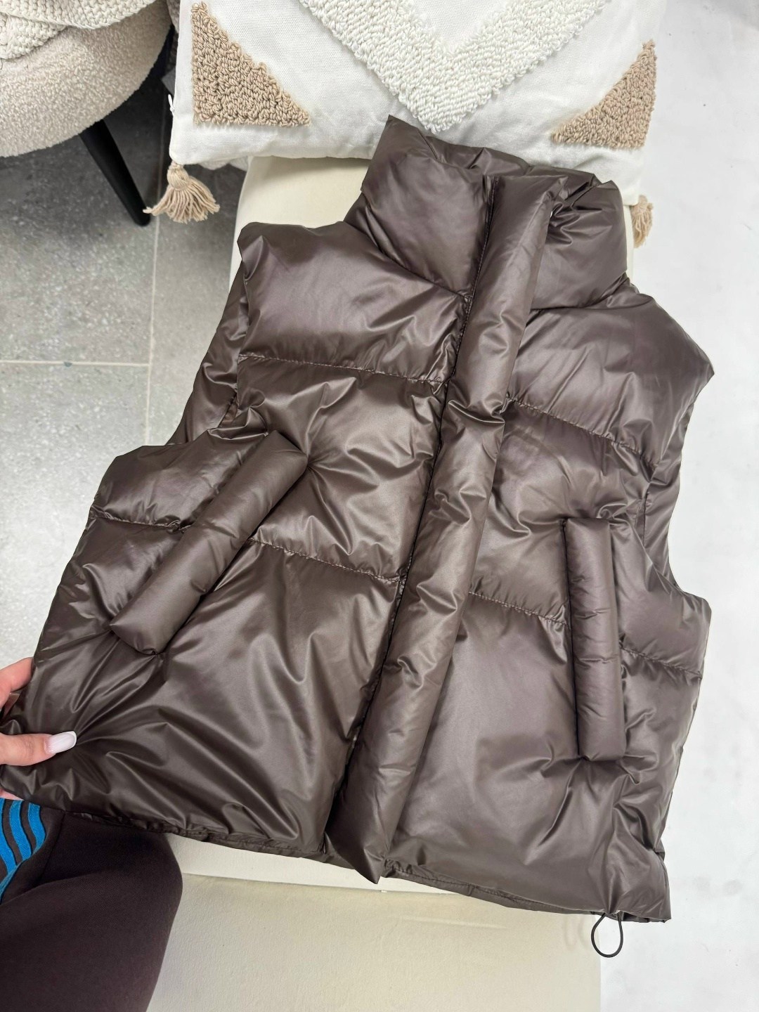 костюм женский,зимний костюм,жилет двусторонний,костюм мягкий,жилетка женская