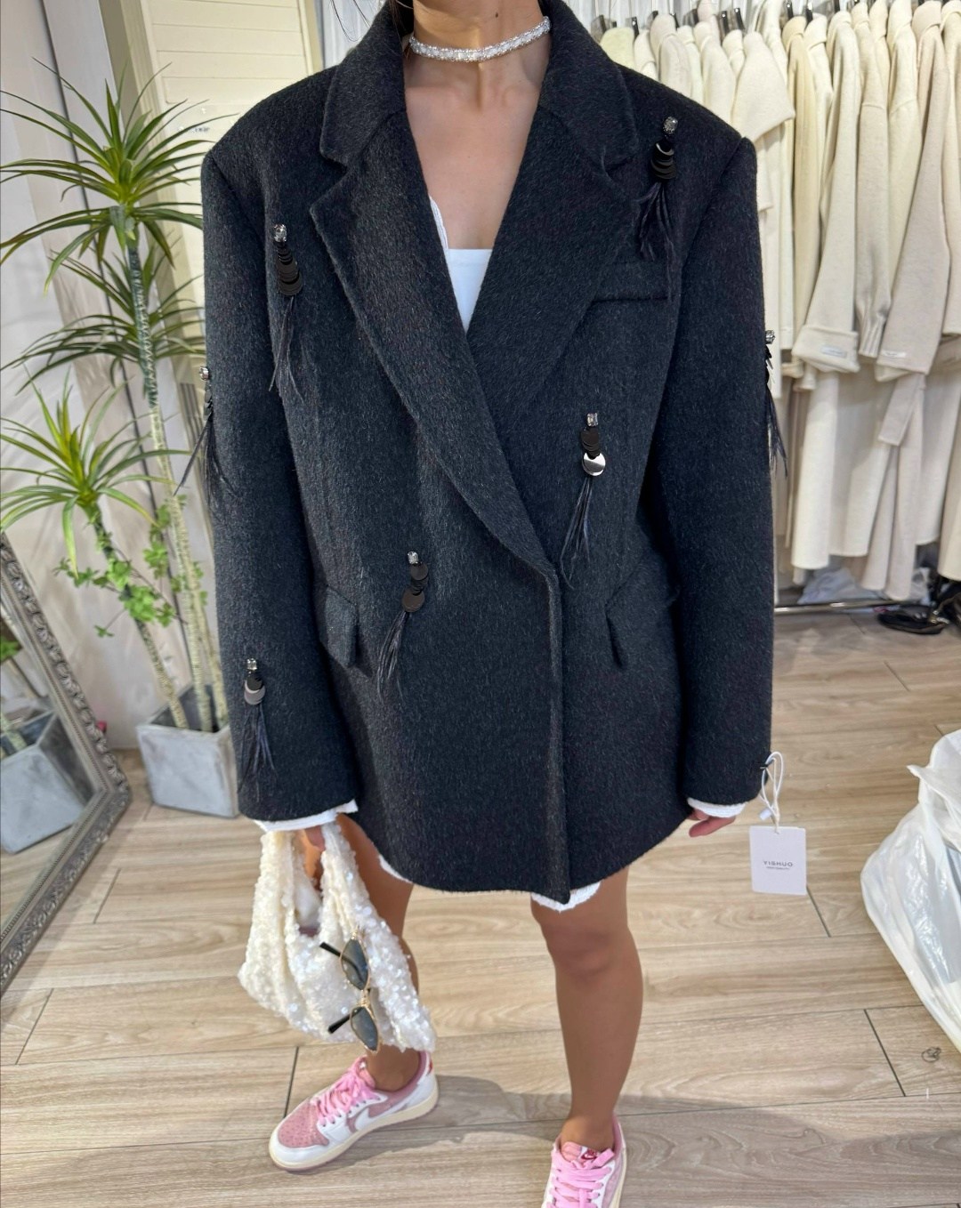 пальто оверсайз,полупальто,короткое пальто,шерстяное пальто,пальто пиджак оверсайз демисезонное clotre