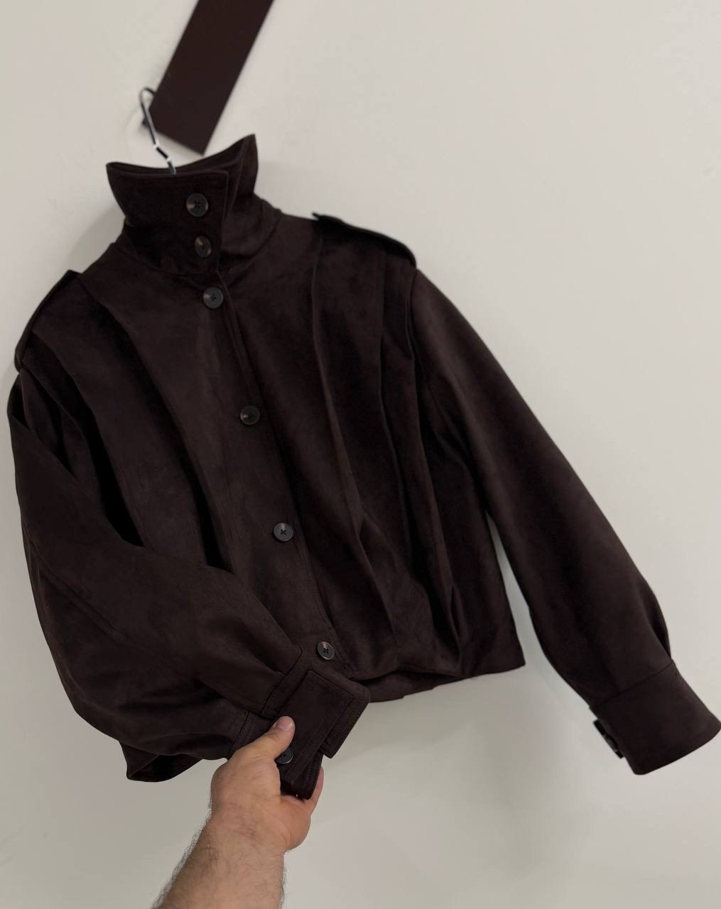 куртка бомбер жакет замшевый укороченный коричневый espiritu,замшевая куртка,женская куртка бомбер из эко замши коричневого цвета,куртка a-a awesome apparel by ksenia avakyan,женская замшевая куртка