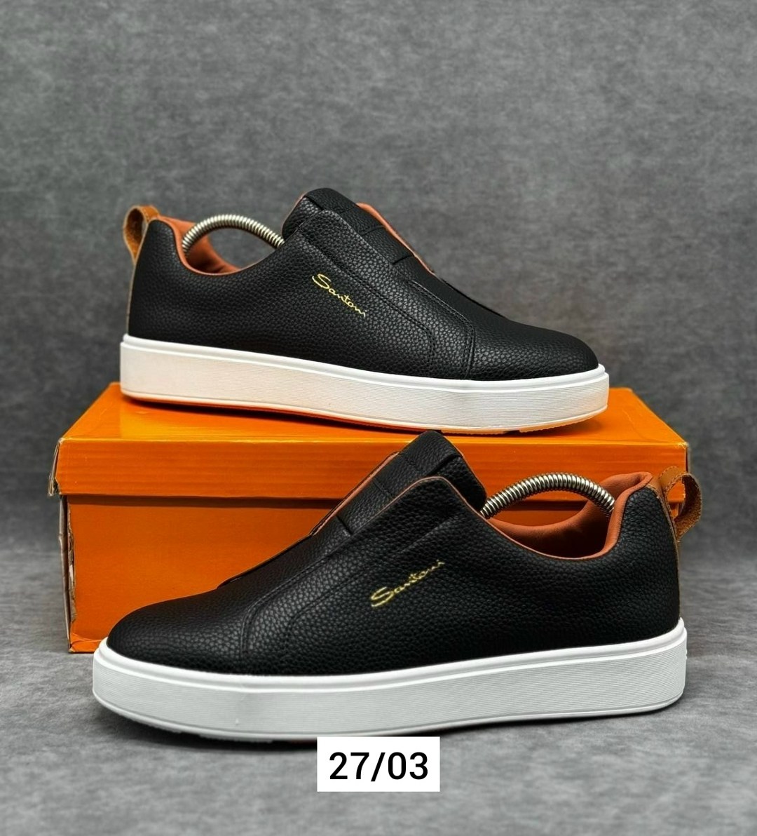 слипоны мужские,,слипоны santoni,слипоны мужские кожаные, мужская