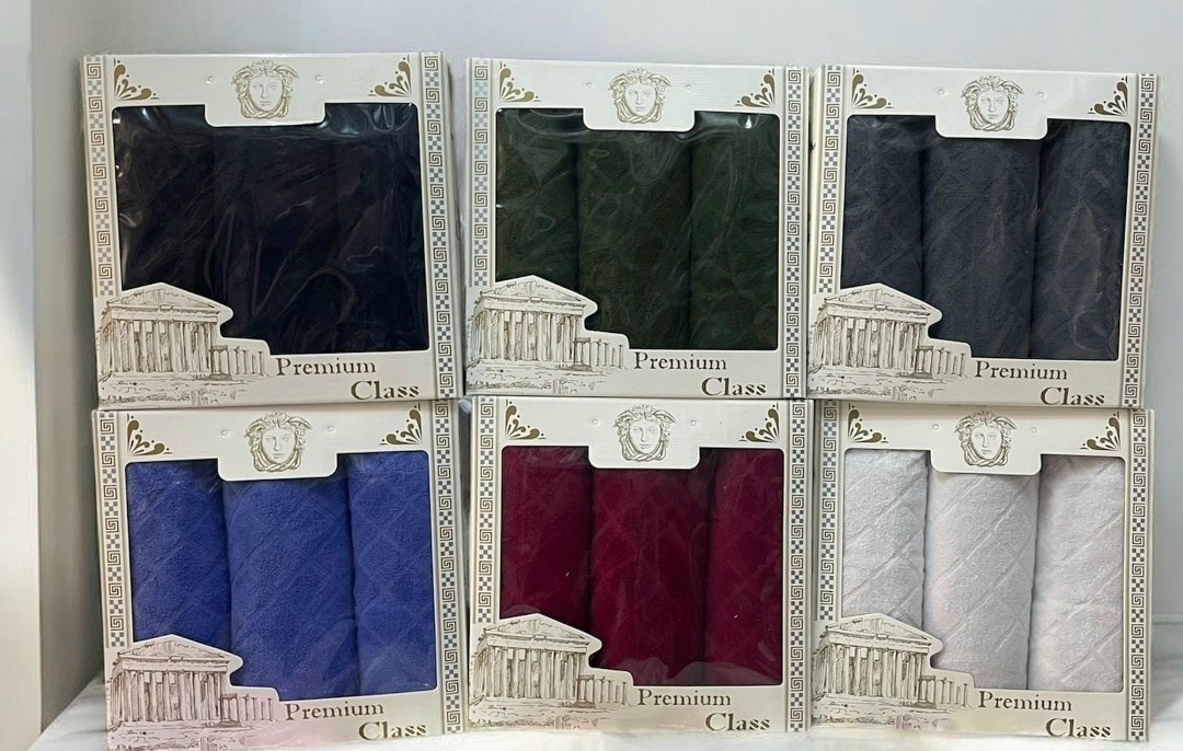 lider premium class полотенца,набор полотенец,набор махровых полотенец,подарочные наборы полотенец,набор полотенец версаче в коробке 2 шт синий