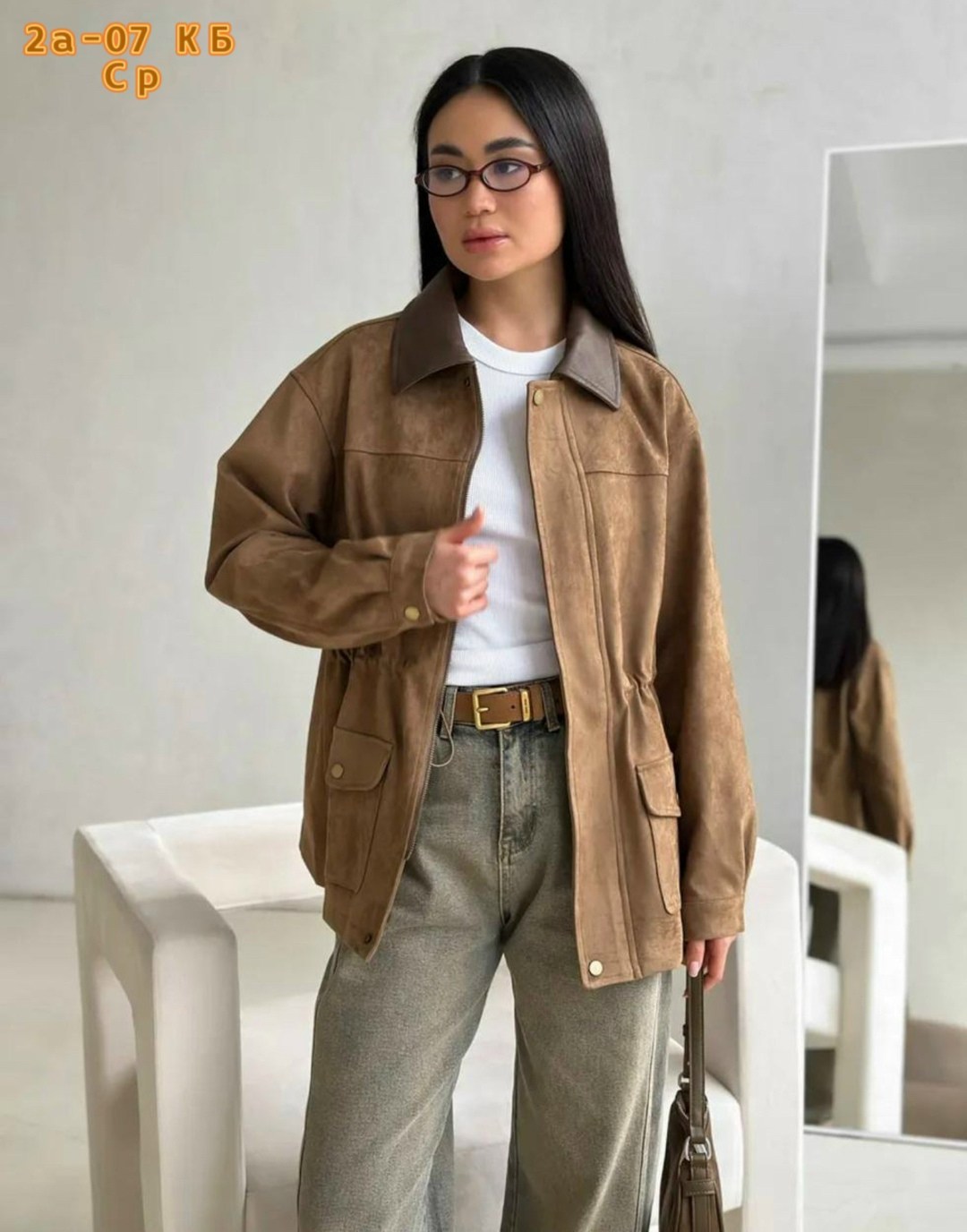 куртка рабочего тренд замшевая tinaria 313880037,куртка замшевая женская,куртка рабочего тренд замшевая tinaria,куртка замшевая женская цвет коричневый,куртка из замши с кожаным воротником