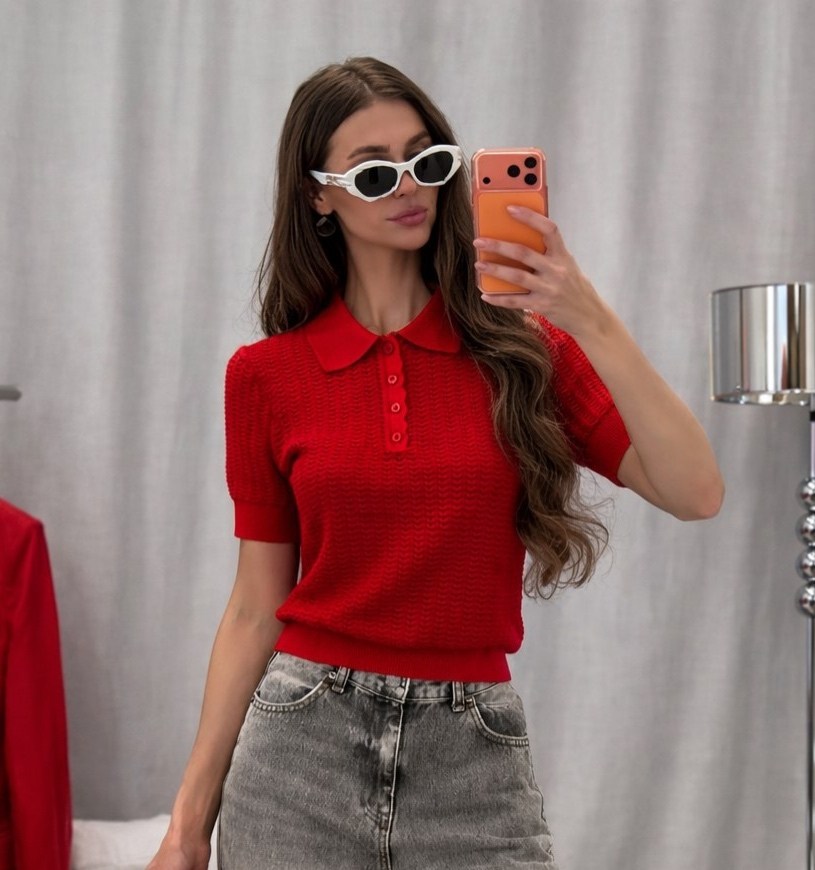 вязаное поло,бежевый джемпер,джемпер поло,джемпер женский,вязаное поло женское