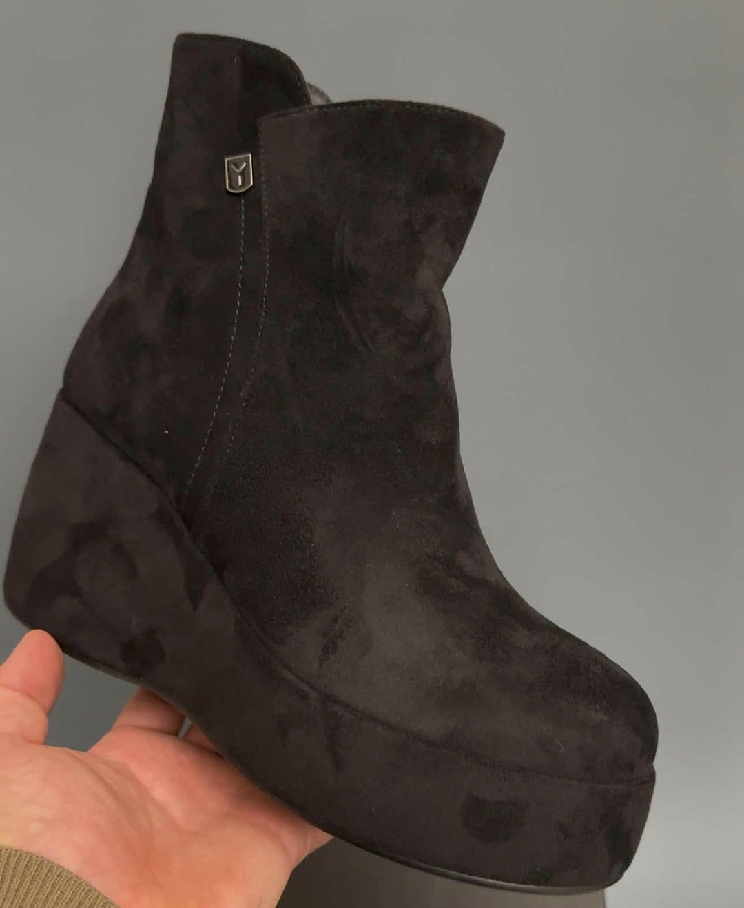 ,полусапоги,женские ботильоны, женская,замшевые ботинки