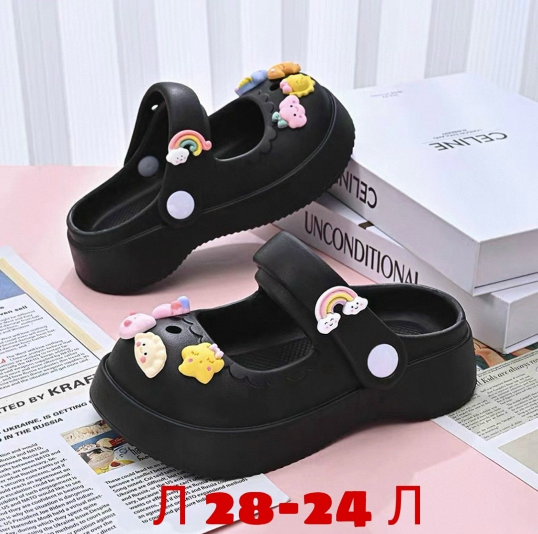 тапочки кроксы женские на подошве,,крокс сабо черные,крутые кроксы,сабо женские