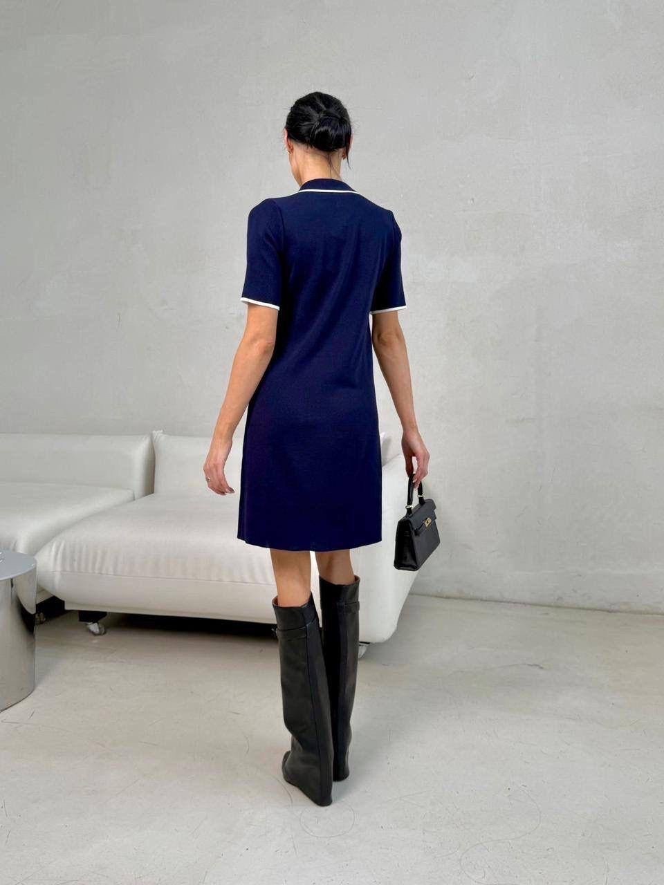 платье женское,стильное платье,платье поло,трикотажное платье,спортивное платье