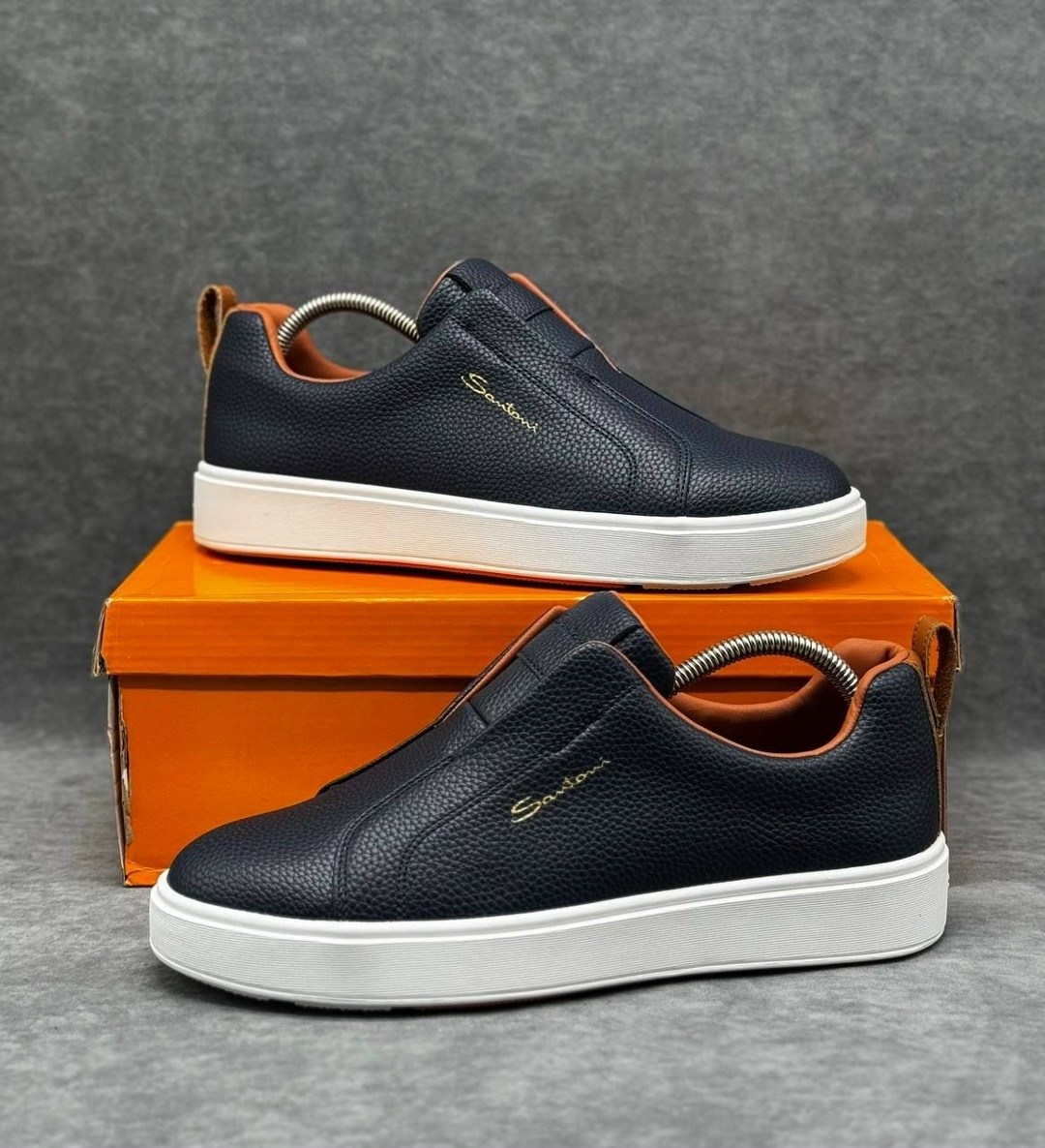 слипоны мужские кожаные,,слипоны мужские,кеды мужские кожаные,слипоны santoni