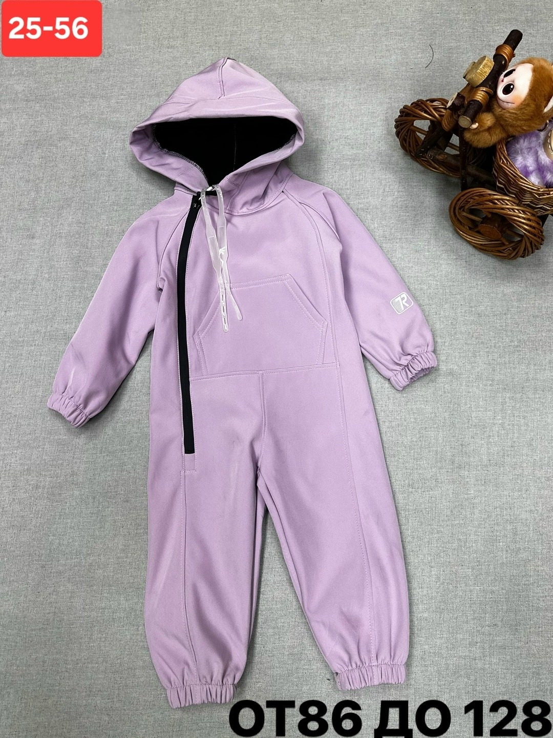 комбинезон для детей,комбинезон с капюшоном,комбинезон из футера с начесом bambinizon,комбинезон из футера,комбинезон детский бирюзовый