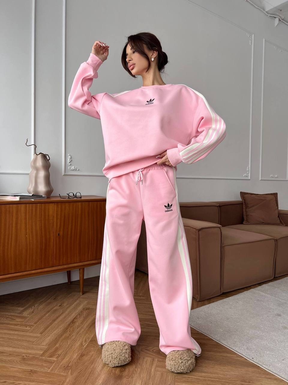 свитшот adidas,свитшот женский adidas,толстовка свободного кроя adidas розовый,розовый adidas,худи adidas originals женская розовая