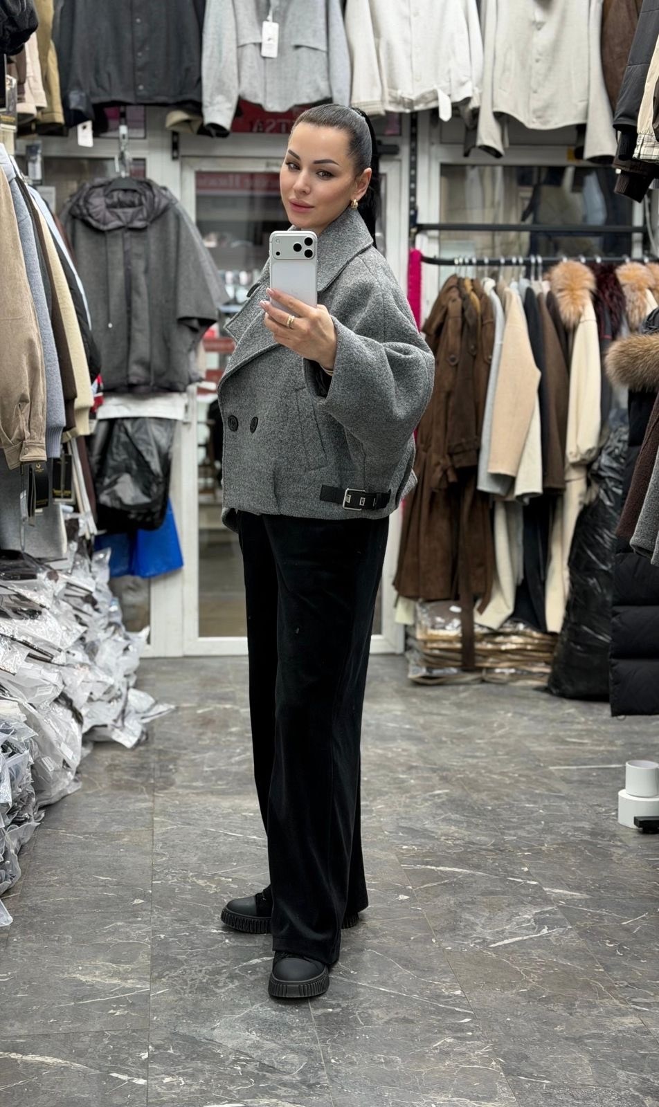 пальто короткое демисезонное оверсайз riscalda,пальто женское,пальто короткие,пальто,пальто и куртки