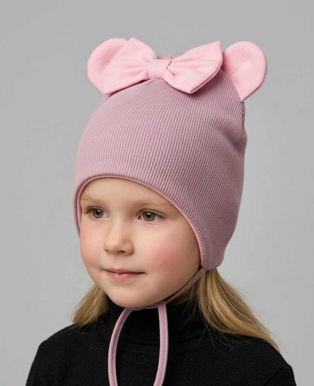 шапка для девочек,шапка для девочки демисезонная,детская шапочка,шапка детская,шапка для девочки с завязками