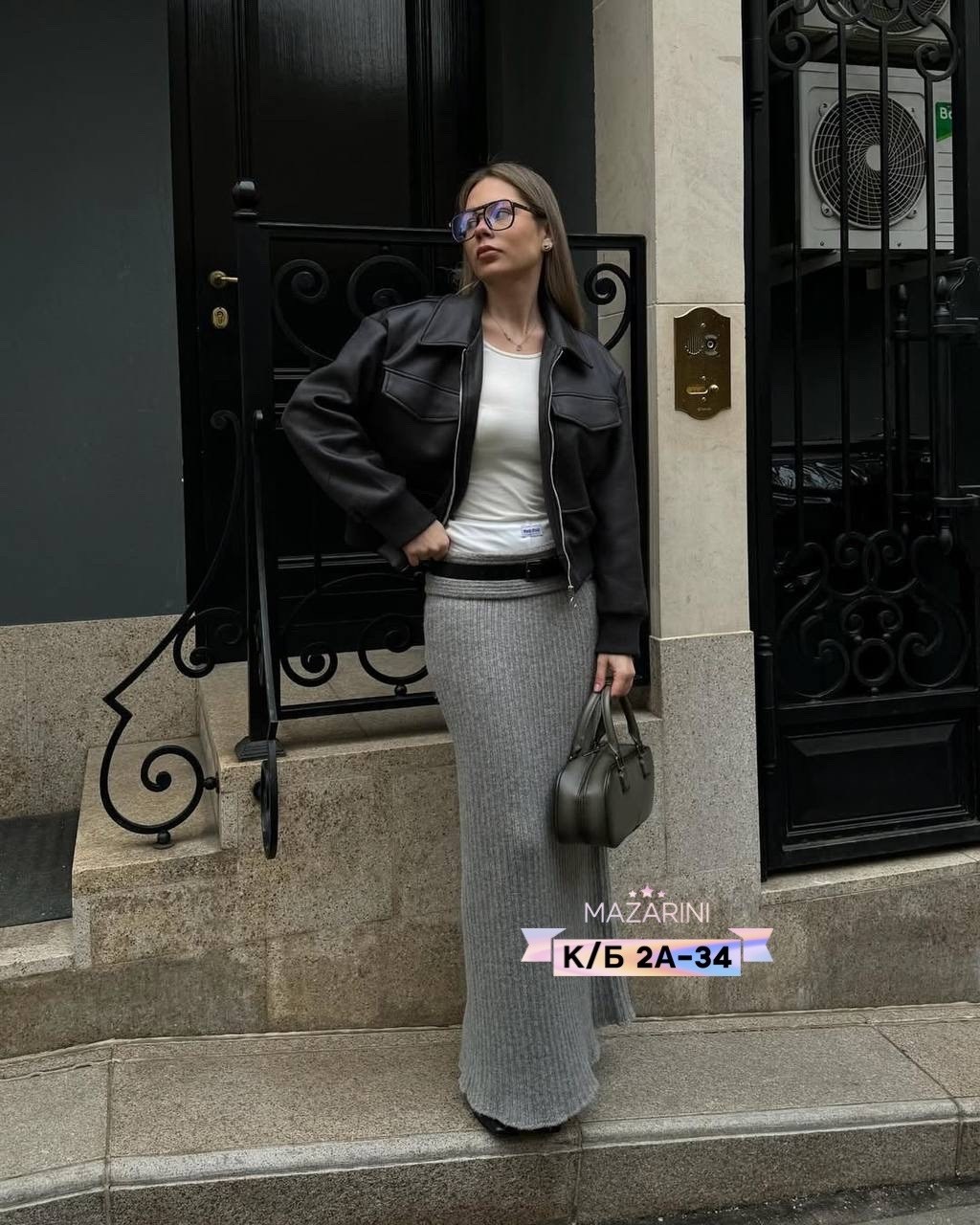 серая юбка,модные образы,кардиган,повседневная одежда