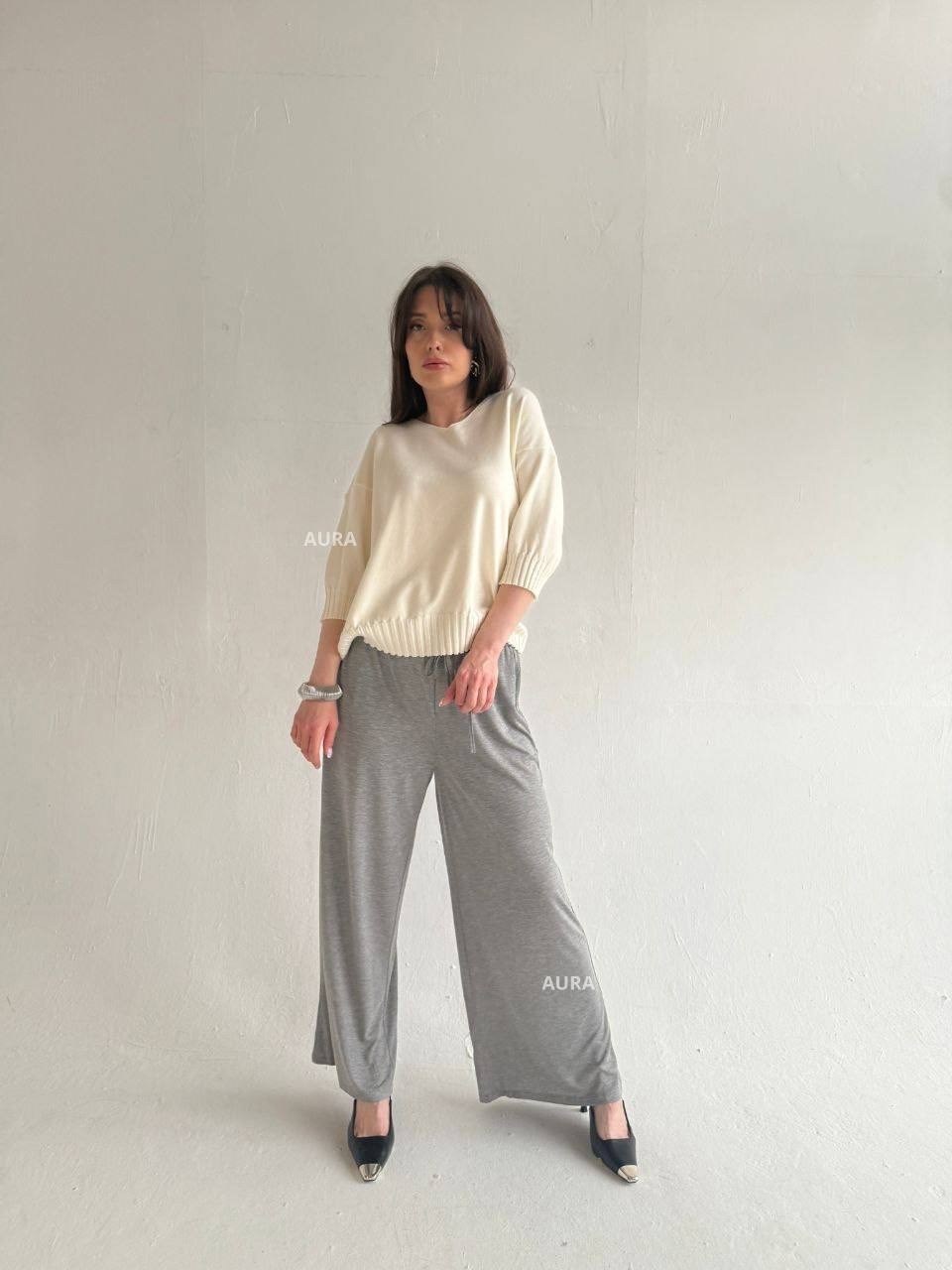 брюки палаццо женские серые,брюки новинки,брюки трикотажные палаццо,брюки палаццо,женские широкие брюки