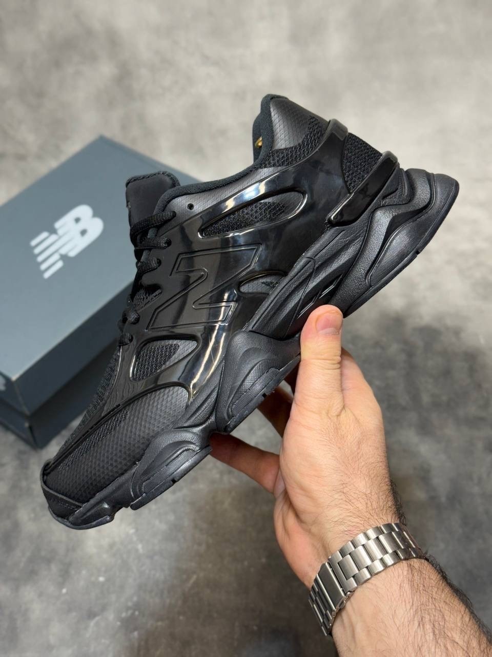 кроссовки new balance 9060,кроссовки new balance,мужские кроссовки new balance,new balance 9060 triple black leather,кроссовки