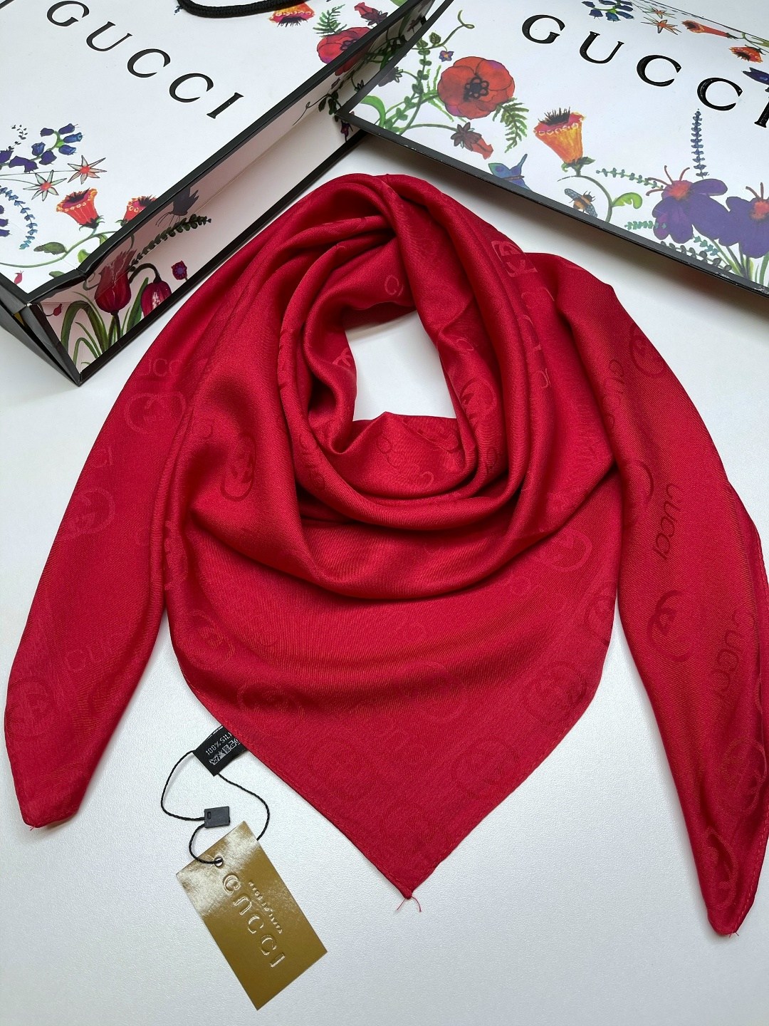 платок шелковый однотонный,брендовый платок,шейный платок гуччи,платок mirra,платок женский однотонный 100*100 см арт. 1218461