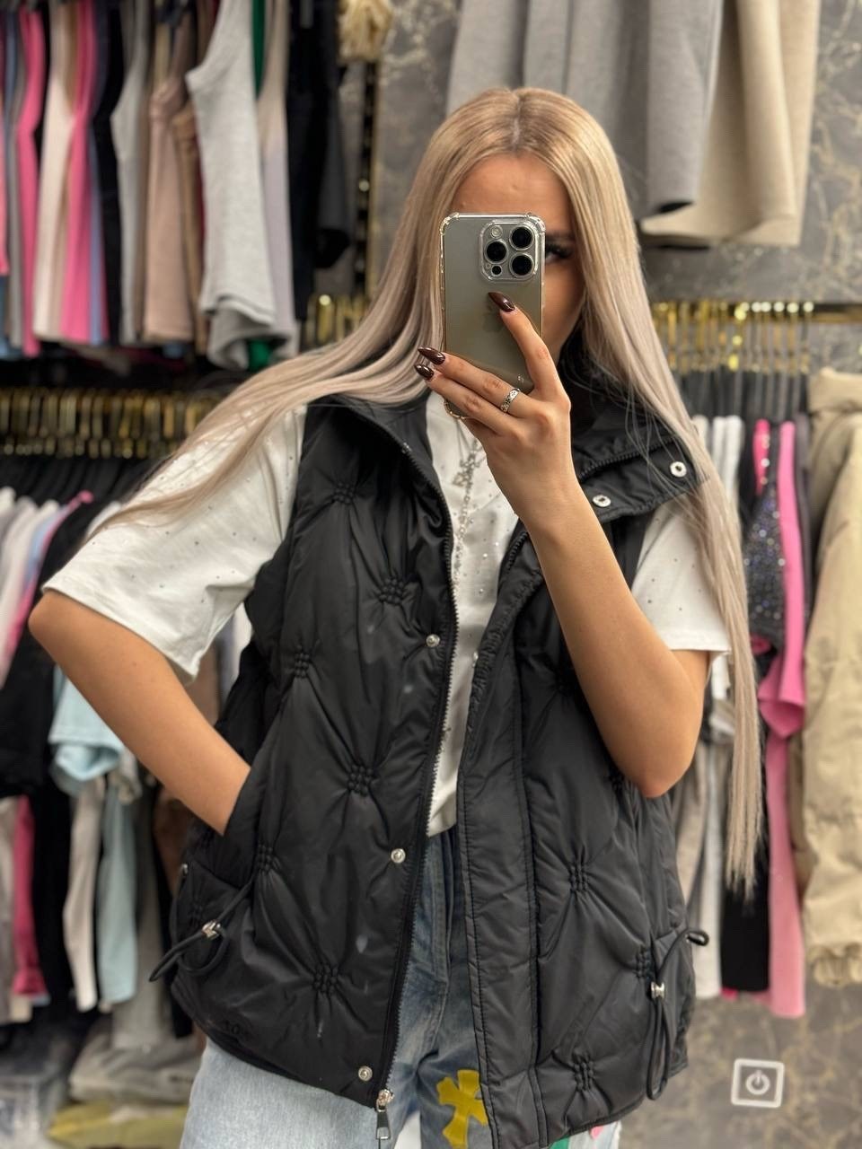 женская жилетка,жилет женский,жилет,жилетка,демисезонный жилет