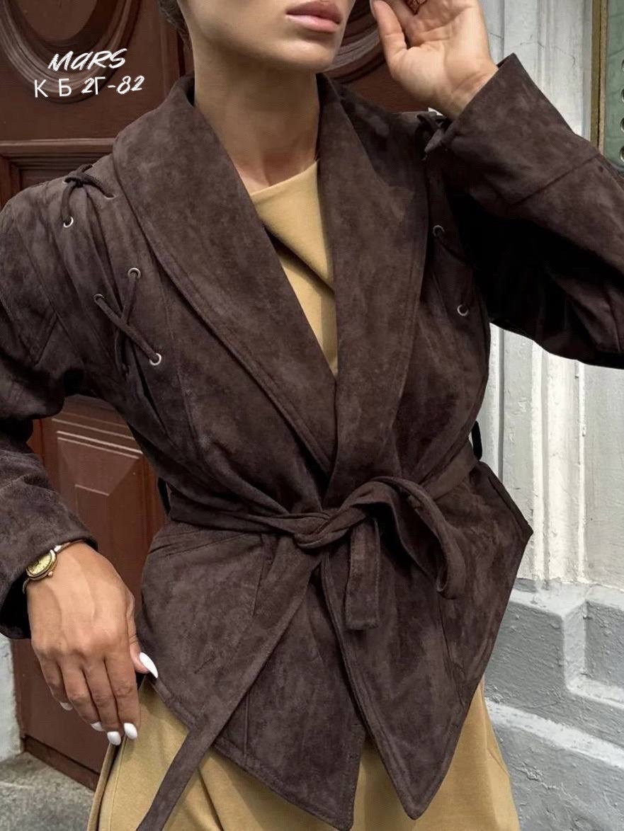 замшевая куртка,куртка замшевая женская,замшевая куртка с поясом,куртка с поясом,куртка замшевая жакет премиум x'zotic