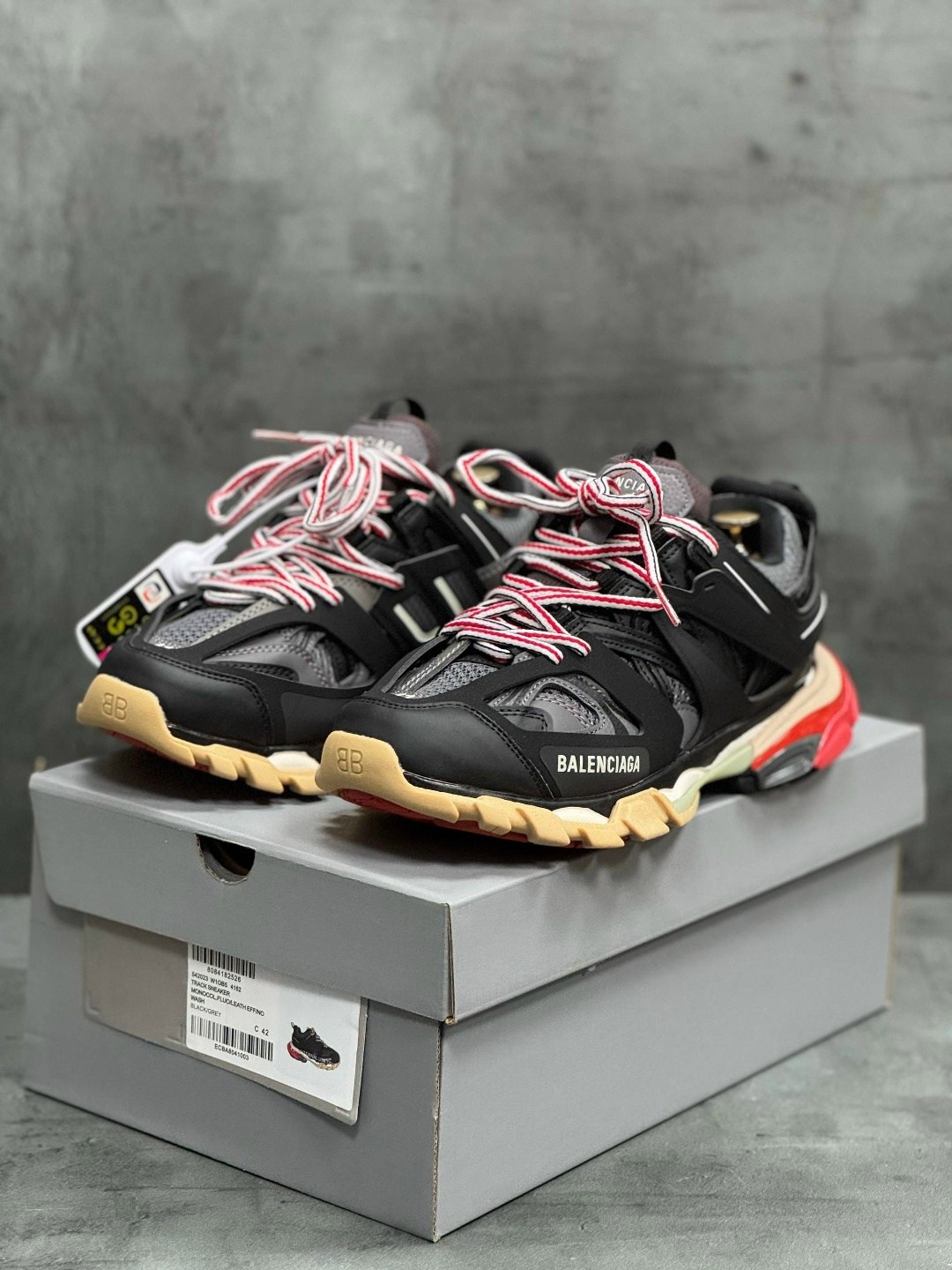 кроссовки balenciaga track trainer black red,кроссовки balenciaga track,кроссовки balenciaga,balenciaga track,balenciaga track sneakers black red